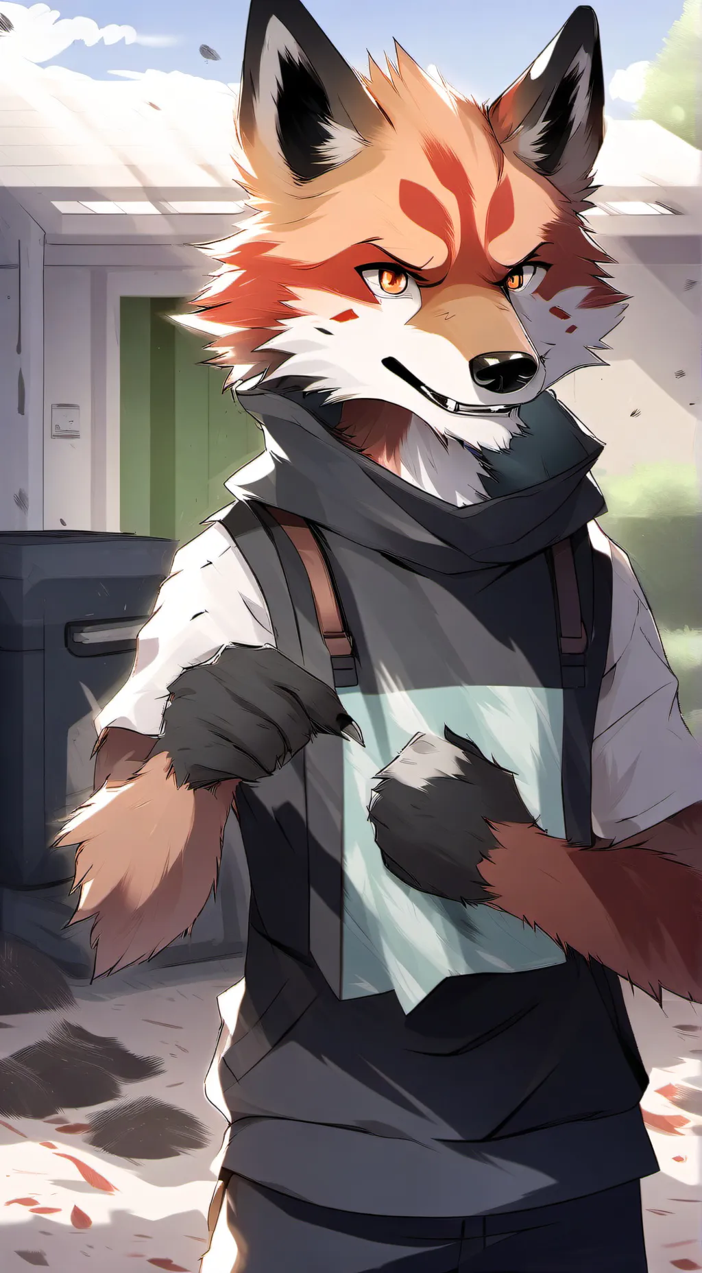ai character: Furry infection background