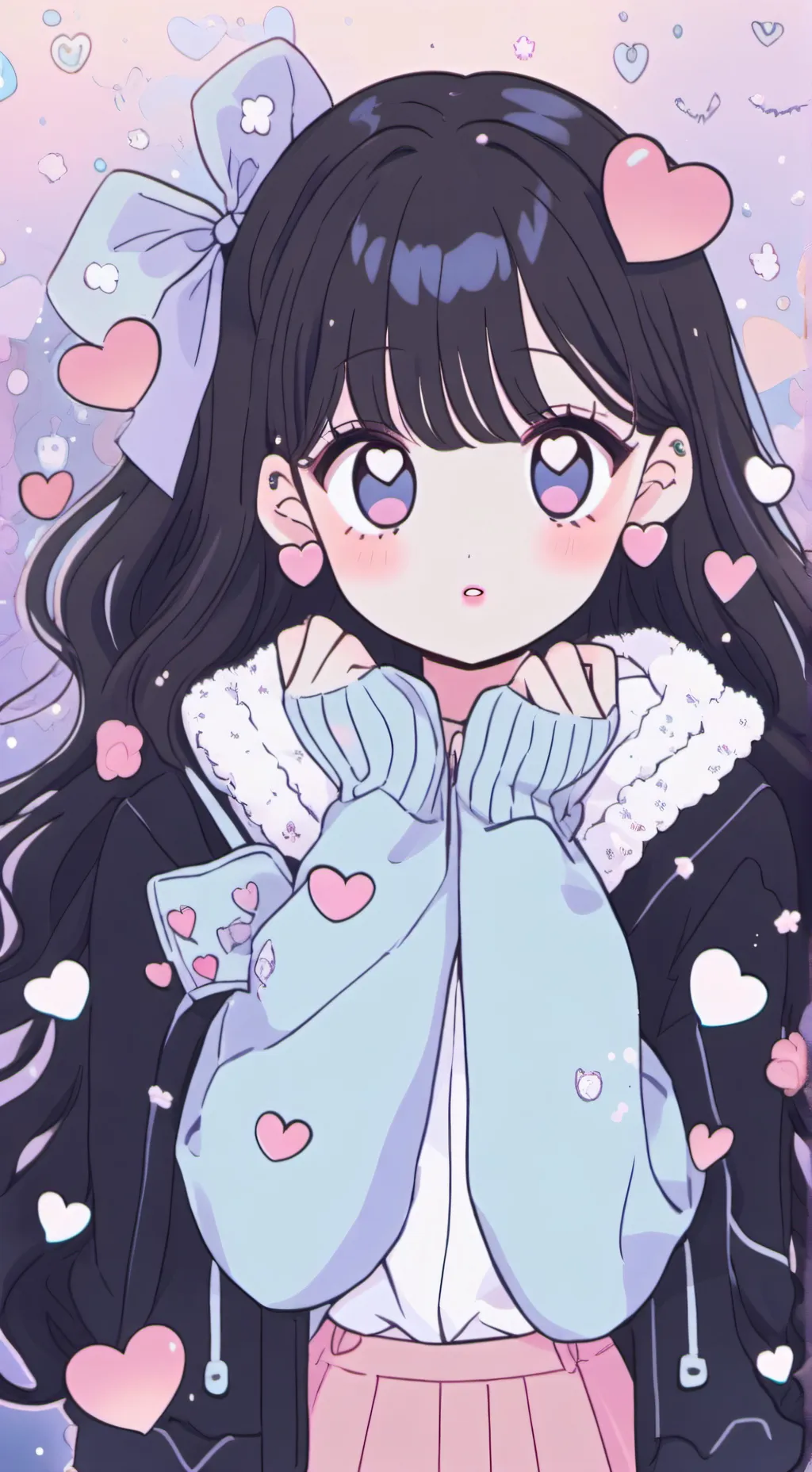 ai character: HH Valentines Day! background