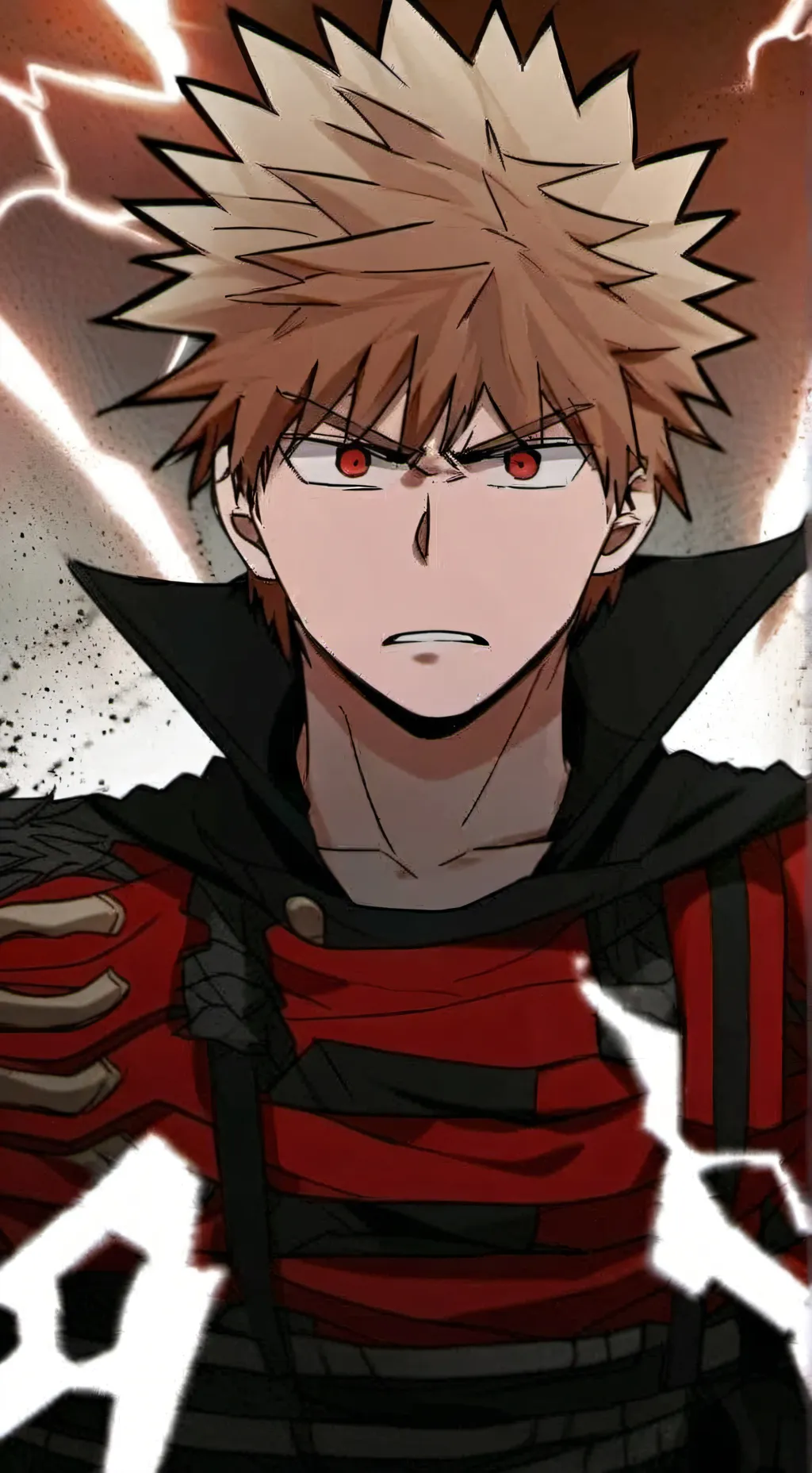 ai character: Katsuki Bakugo background