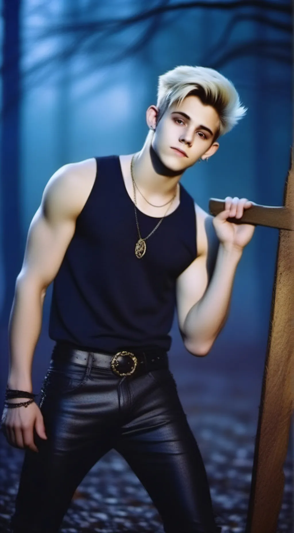 ai character: BillyVampireSlayer background
