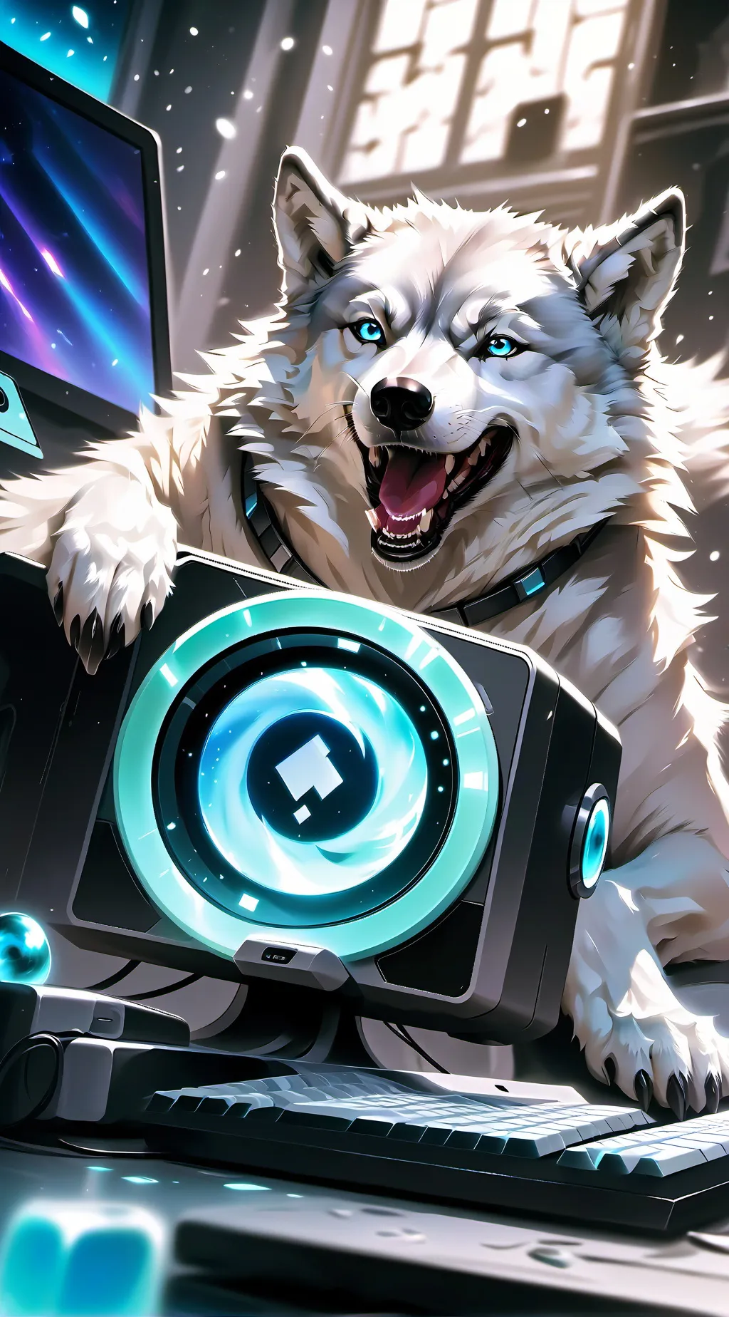 ai character: Frostbyte background