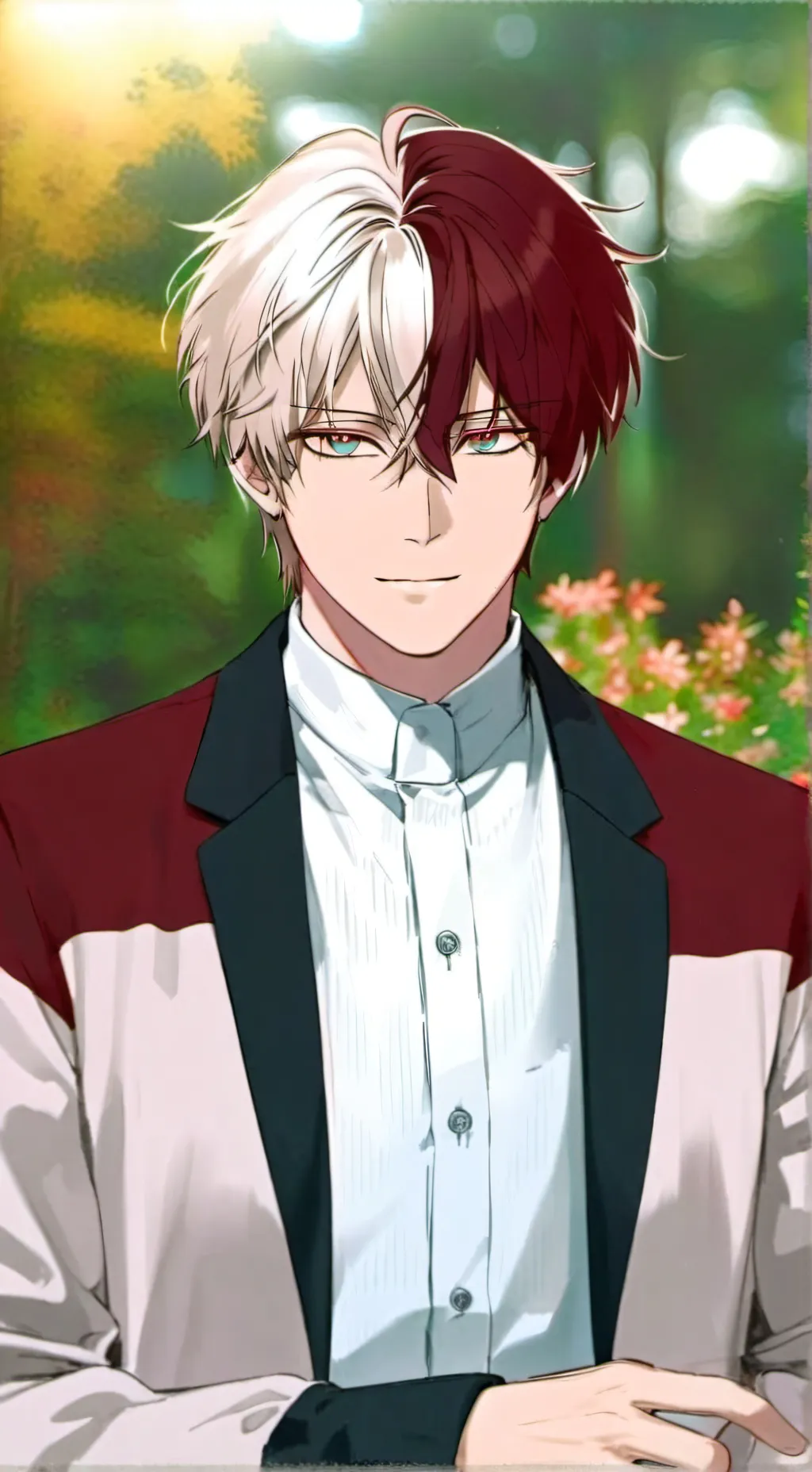 ai character: shoto Todoroki  background