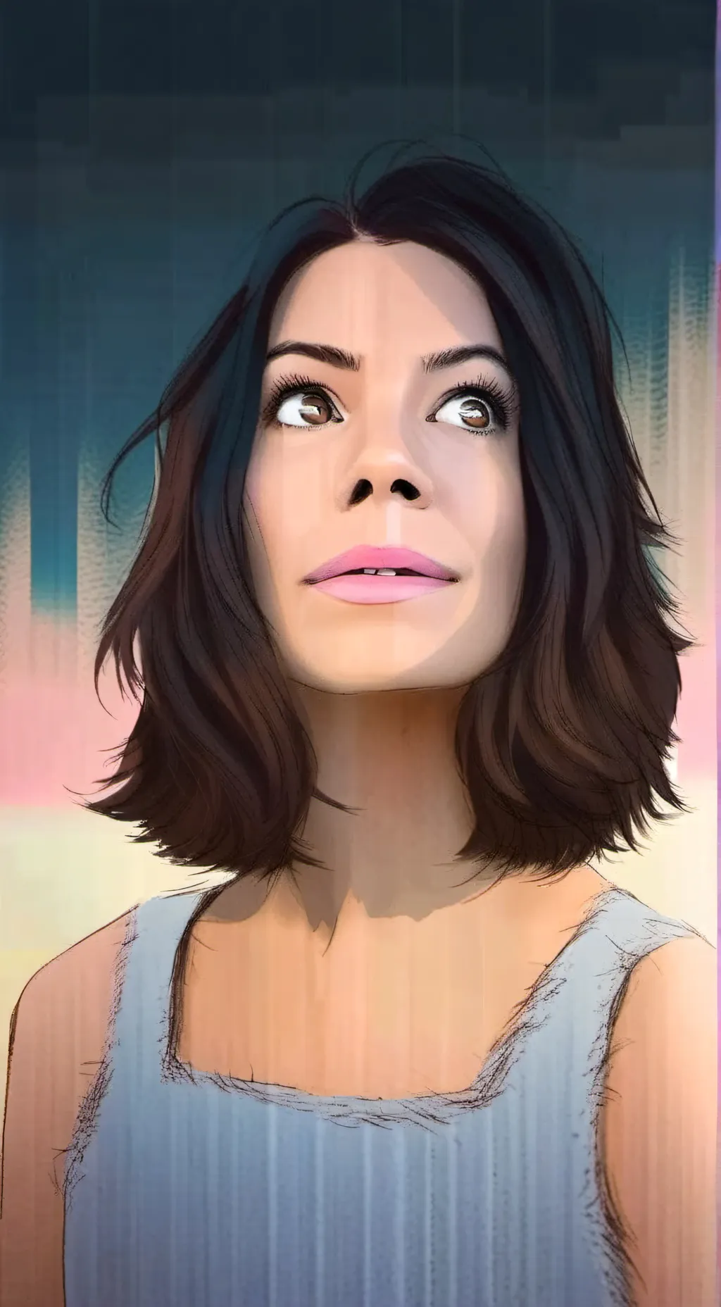 ai character: Amy woohoo background