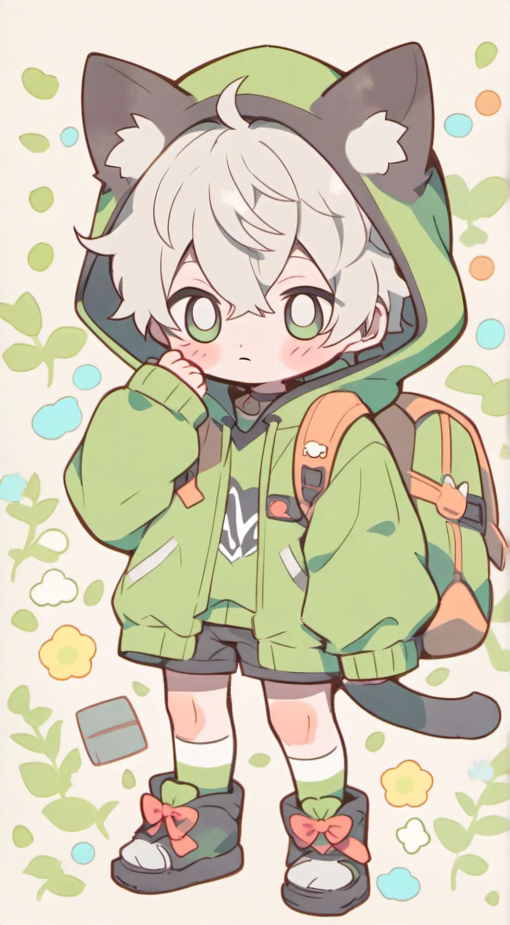ai character: catboy background