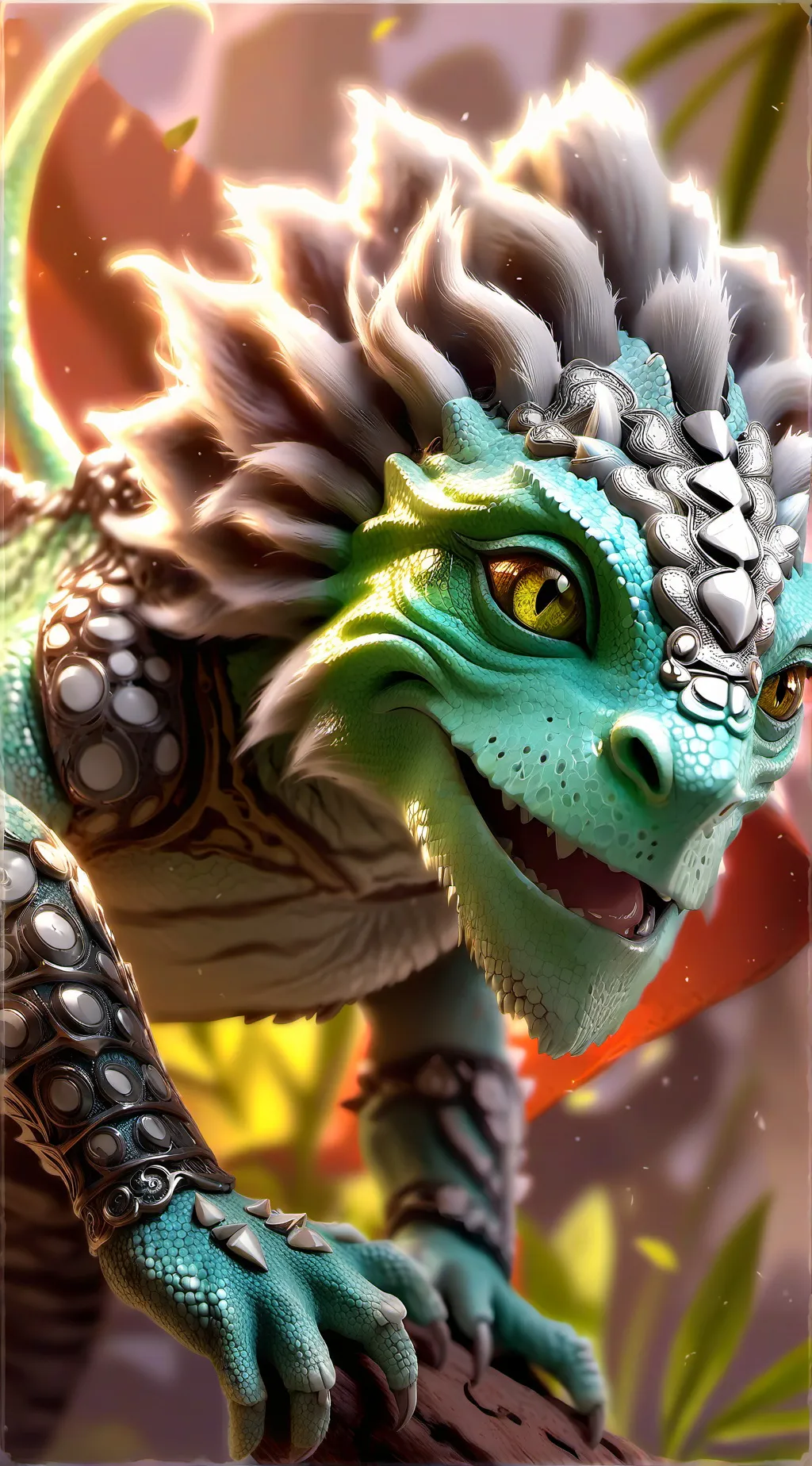ai character: Viralaurus Rex background