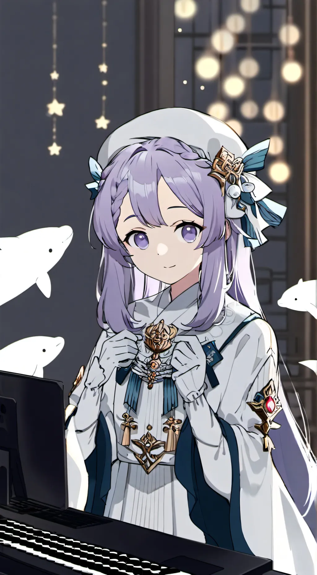 ai character: Echo the Beluga Spirit background