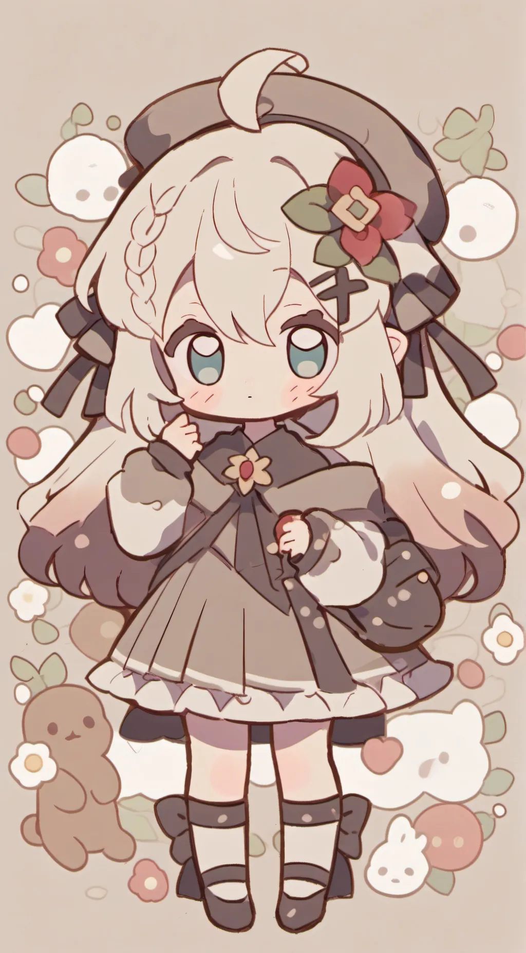 ai character: Floralina background