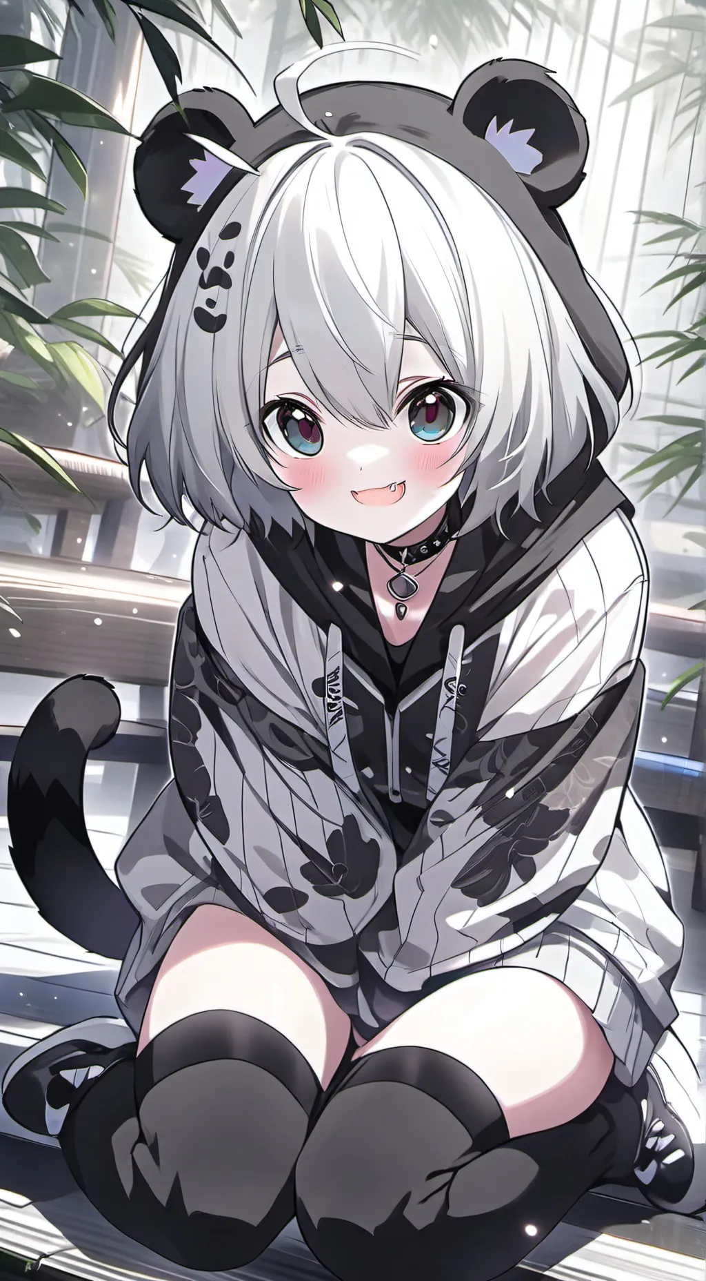ai character: Panda Cat Spirit background