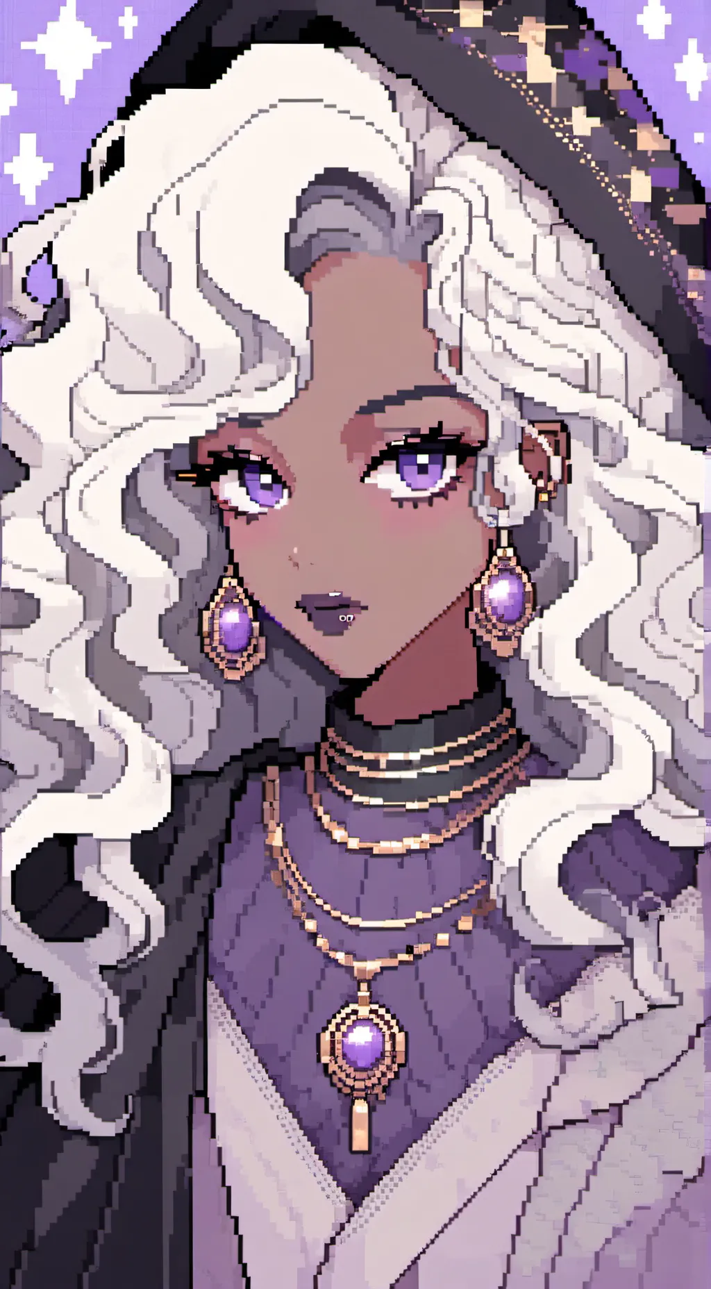 ai character: Amethyst background