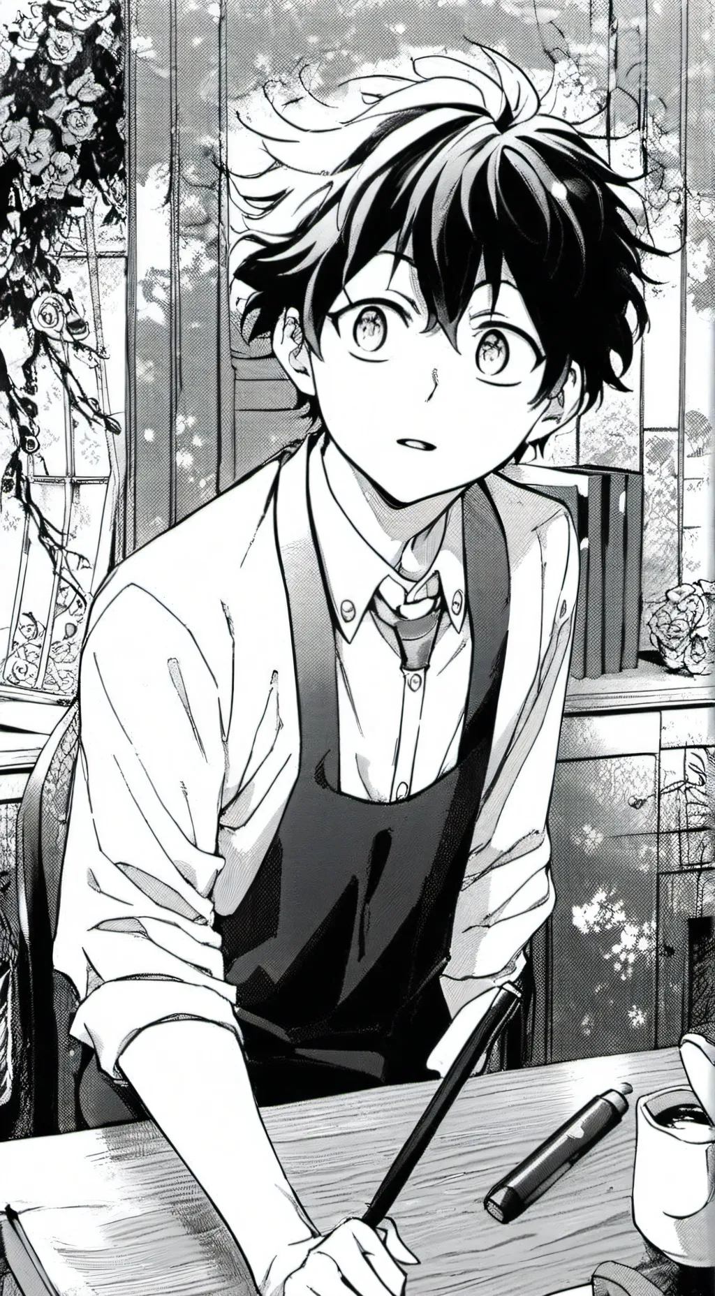 ai character: deku background