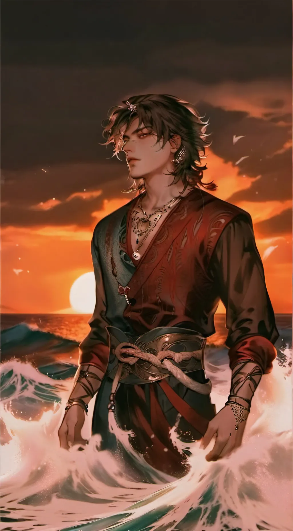 ai character: Aiden(black ninja) background