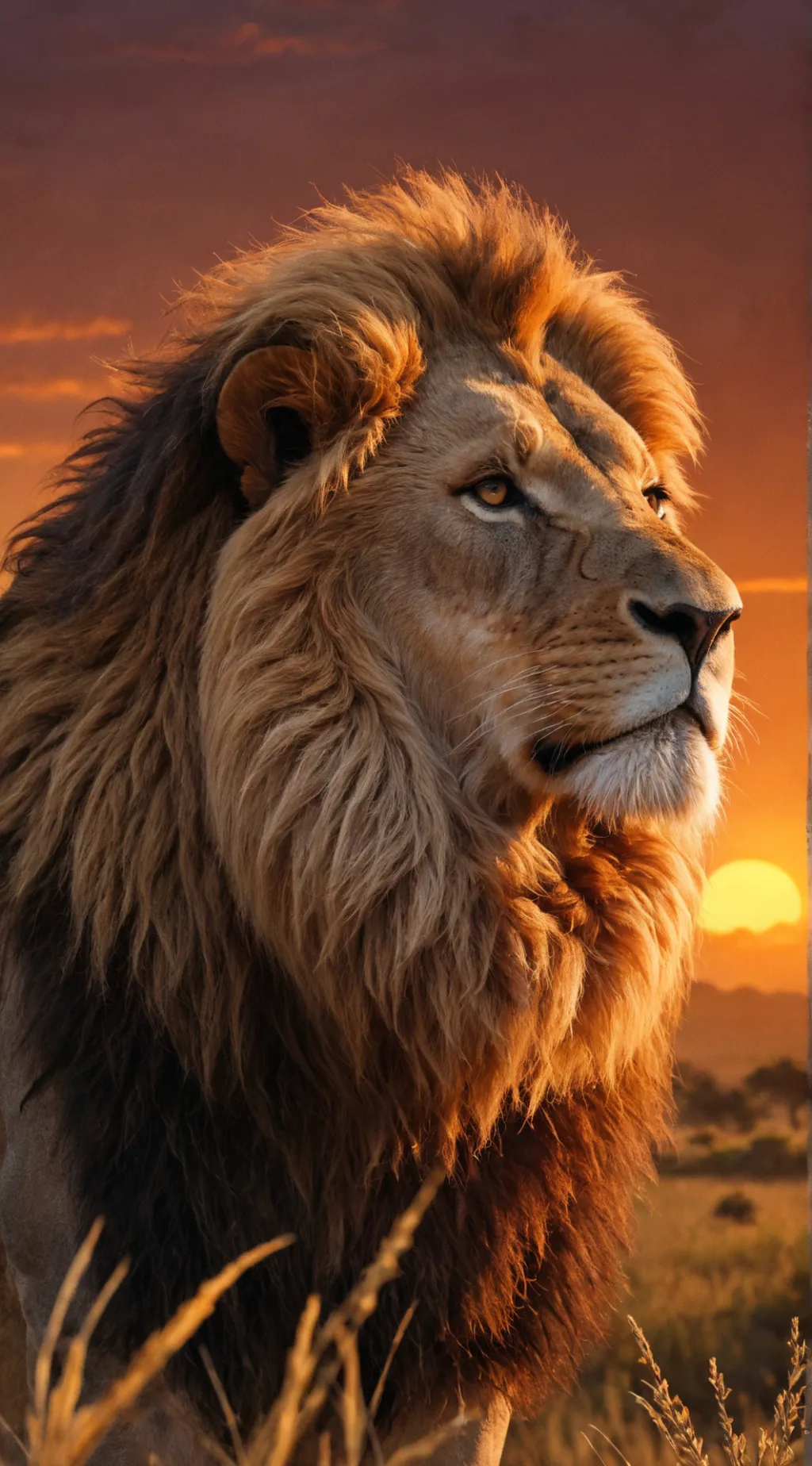 ai character: Mufasa background