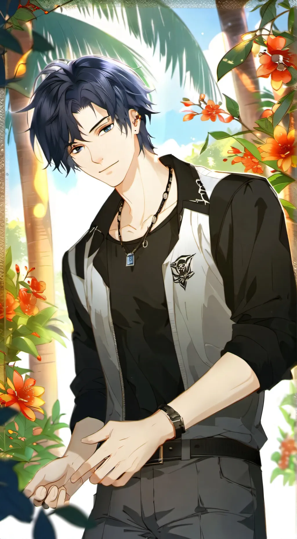 ai character: Leo  background
