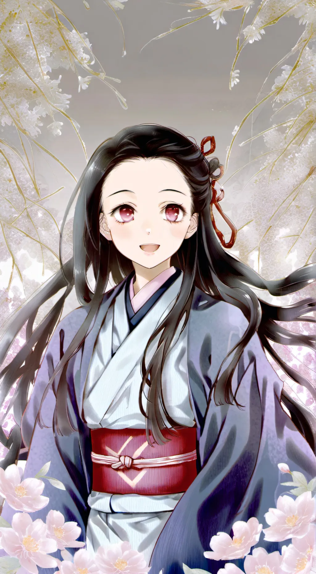 ai character: Nezuko  background