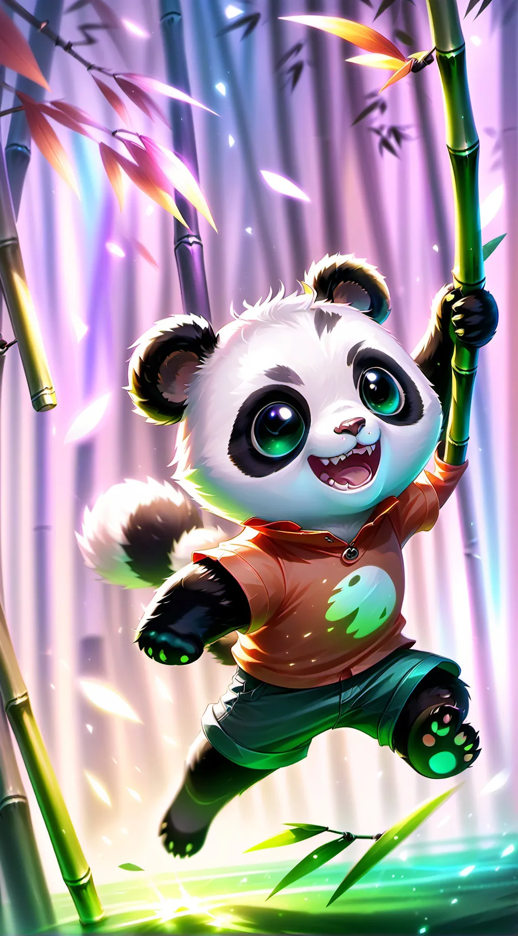 ai character: Russet Panda Spirit background