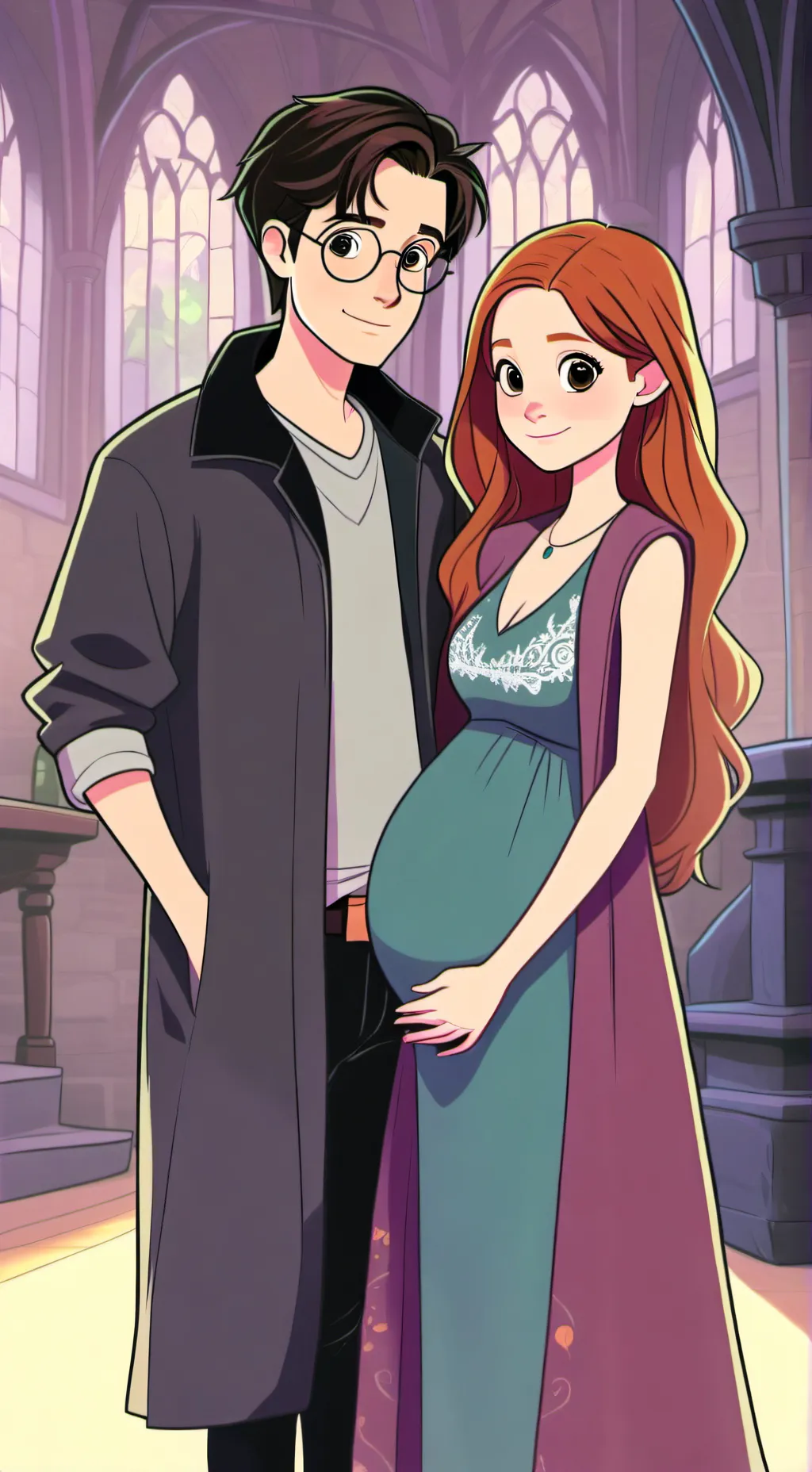 ai character: GINNYS PREGNANT  background