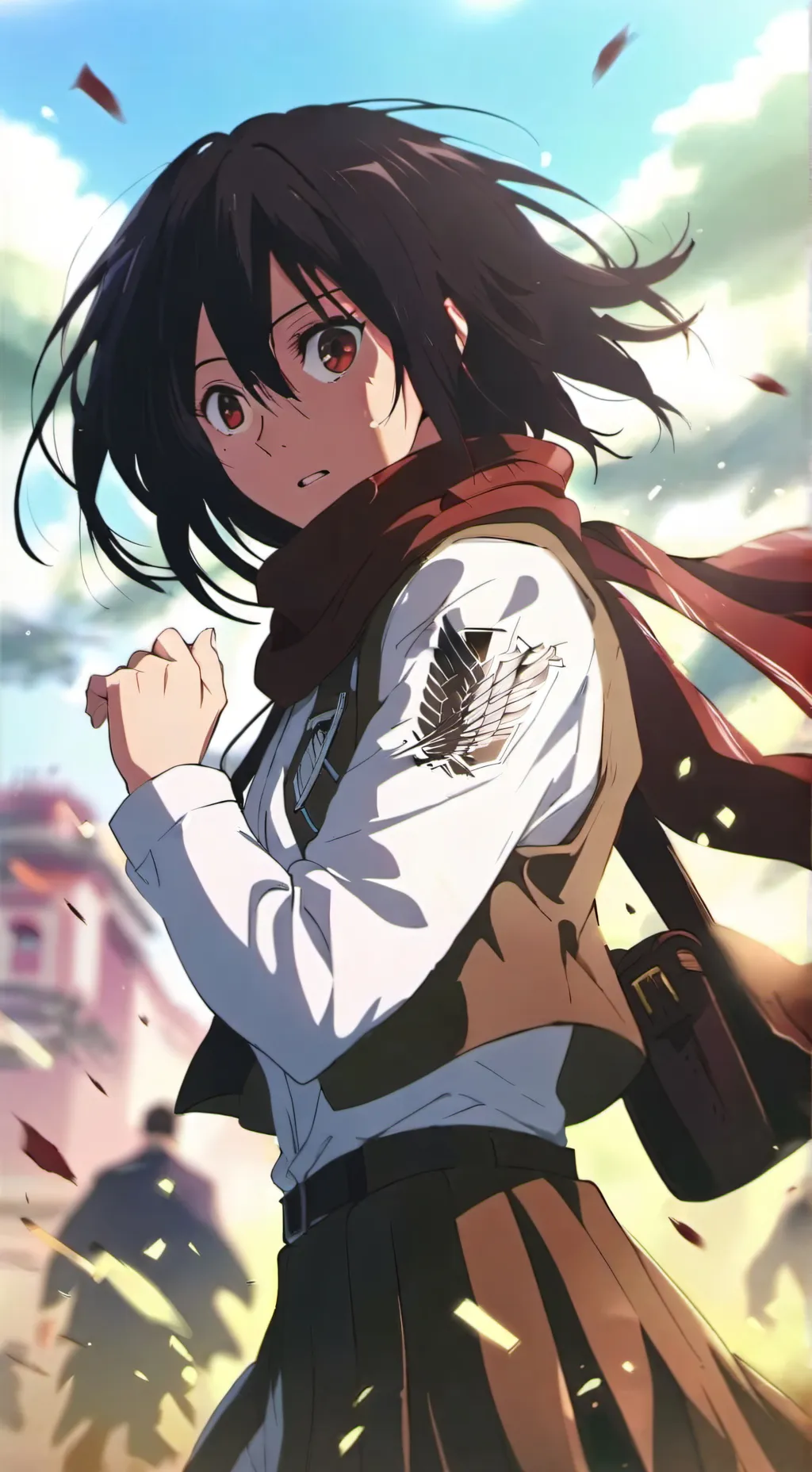 ai character: Mikasa background