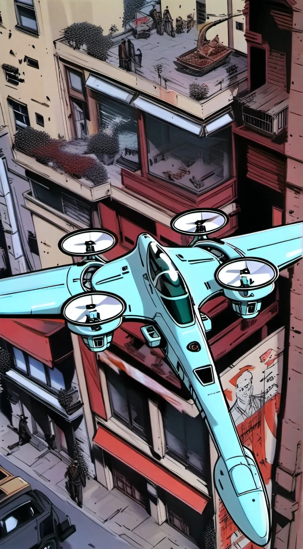 ai character: Ai Strike Drone background