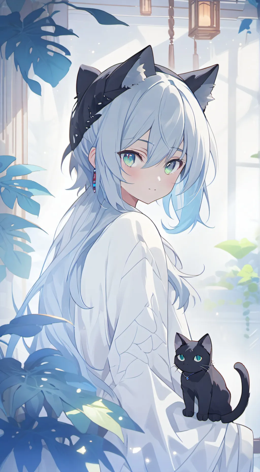 ai character: Mystic Panther Fur background