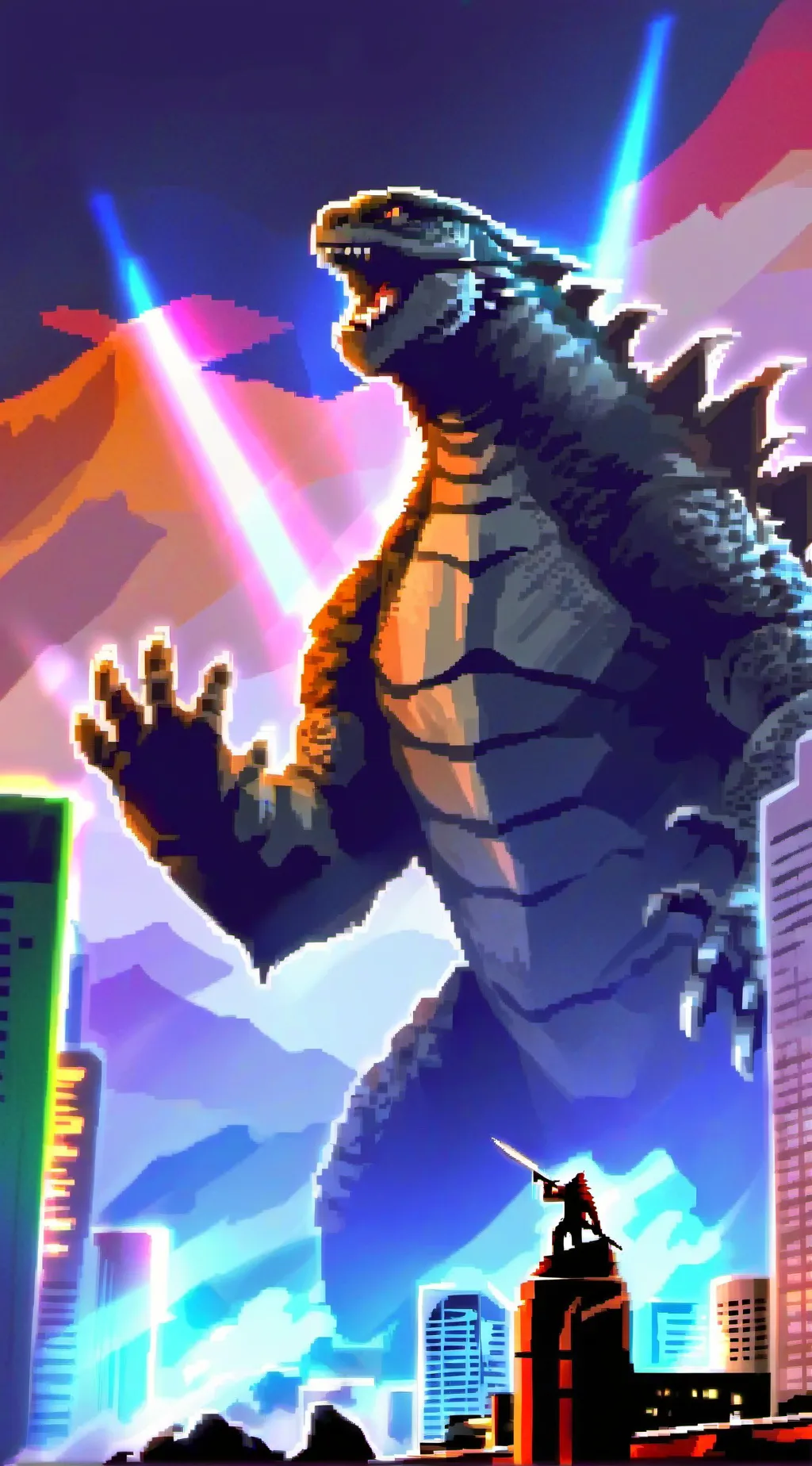 ai character: godzilla (2014) background