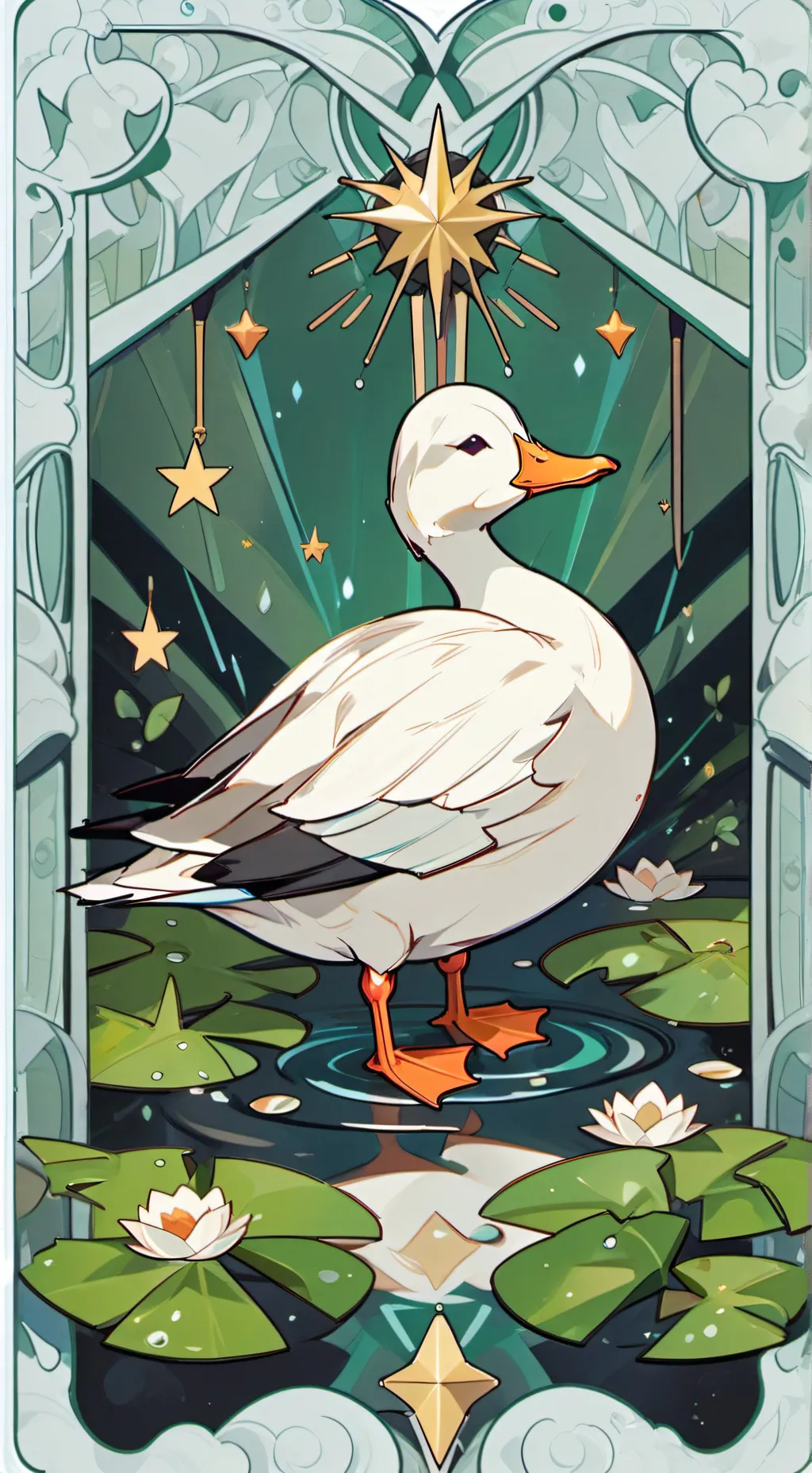 ai character: ducky background