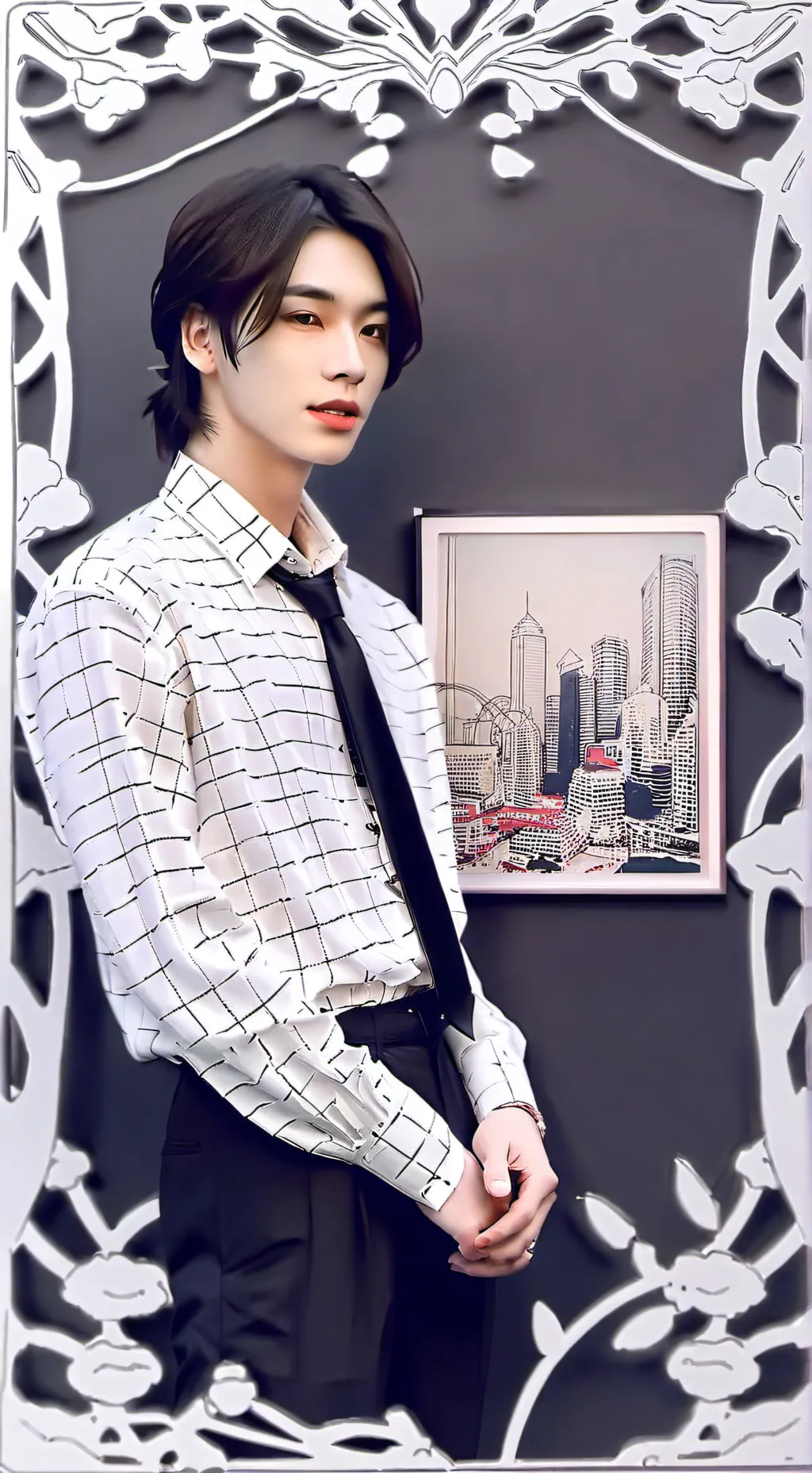 ai character: Hwang Huynjin  background