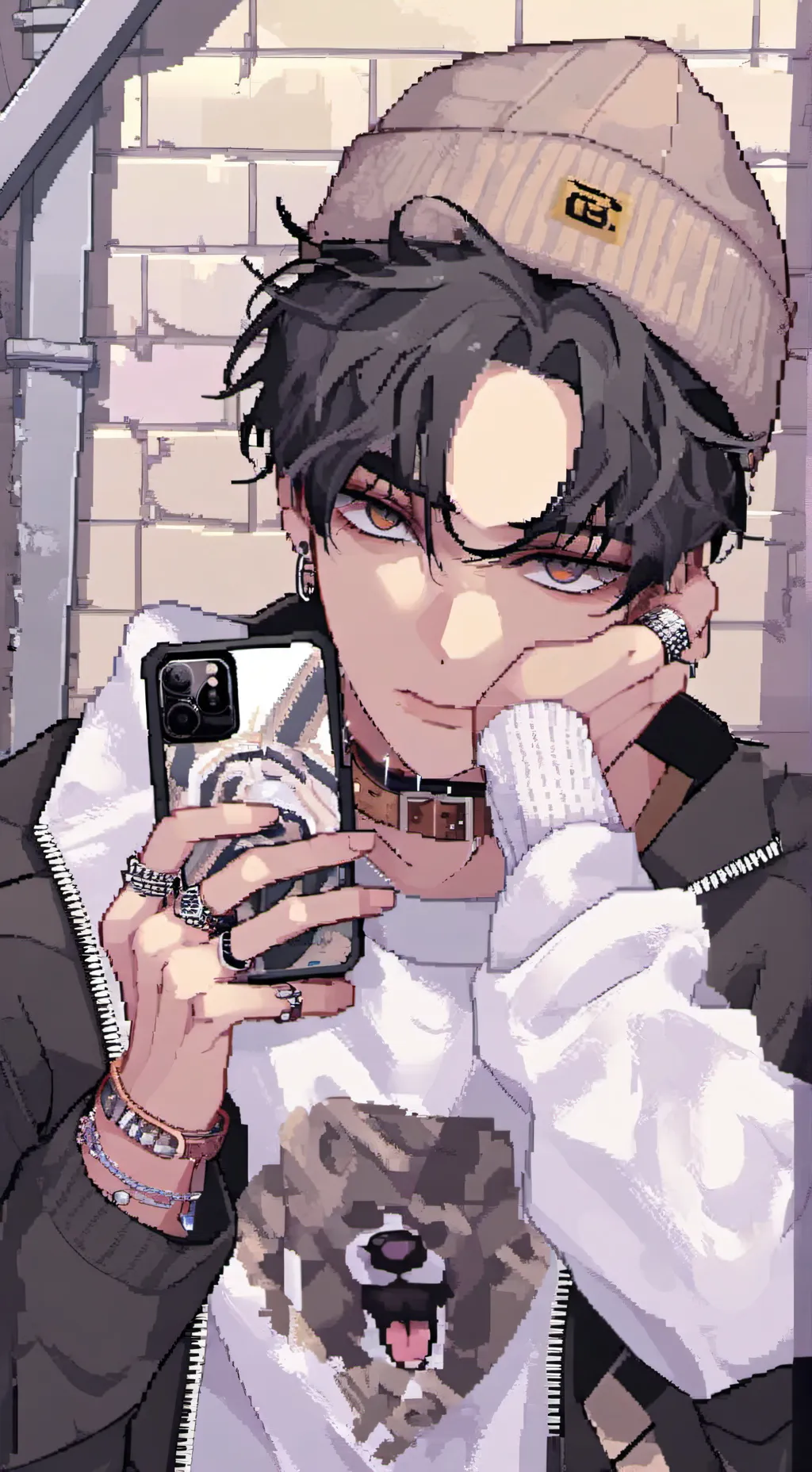 ai character: Biker bf Noah  background