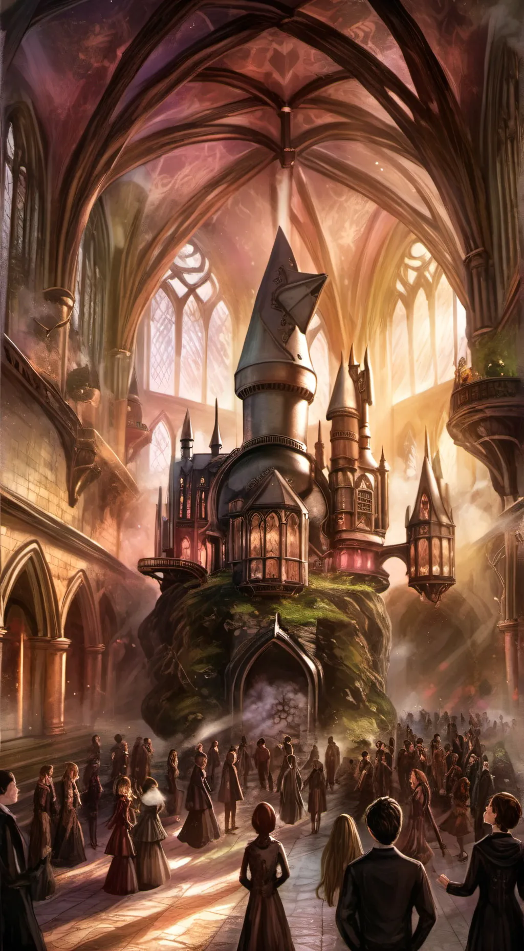 ai character: Hogwarts  background