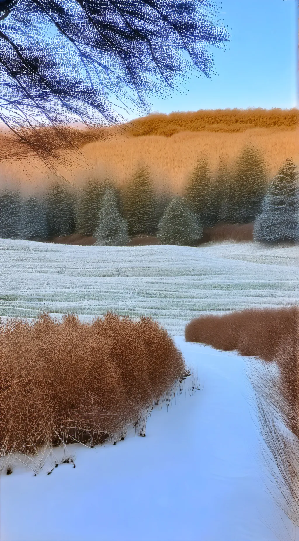 ai character: Decaying Winter background