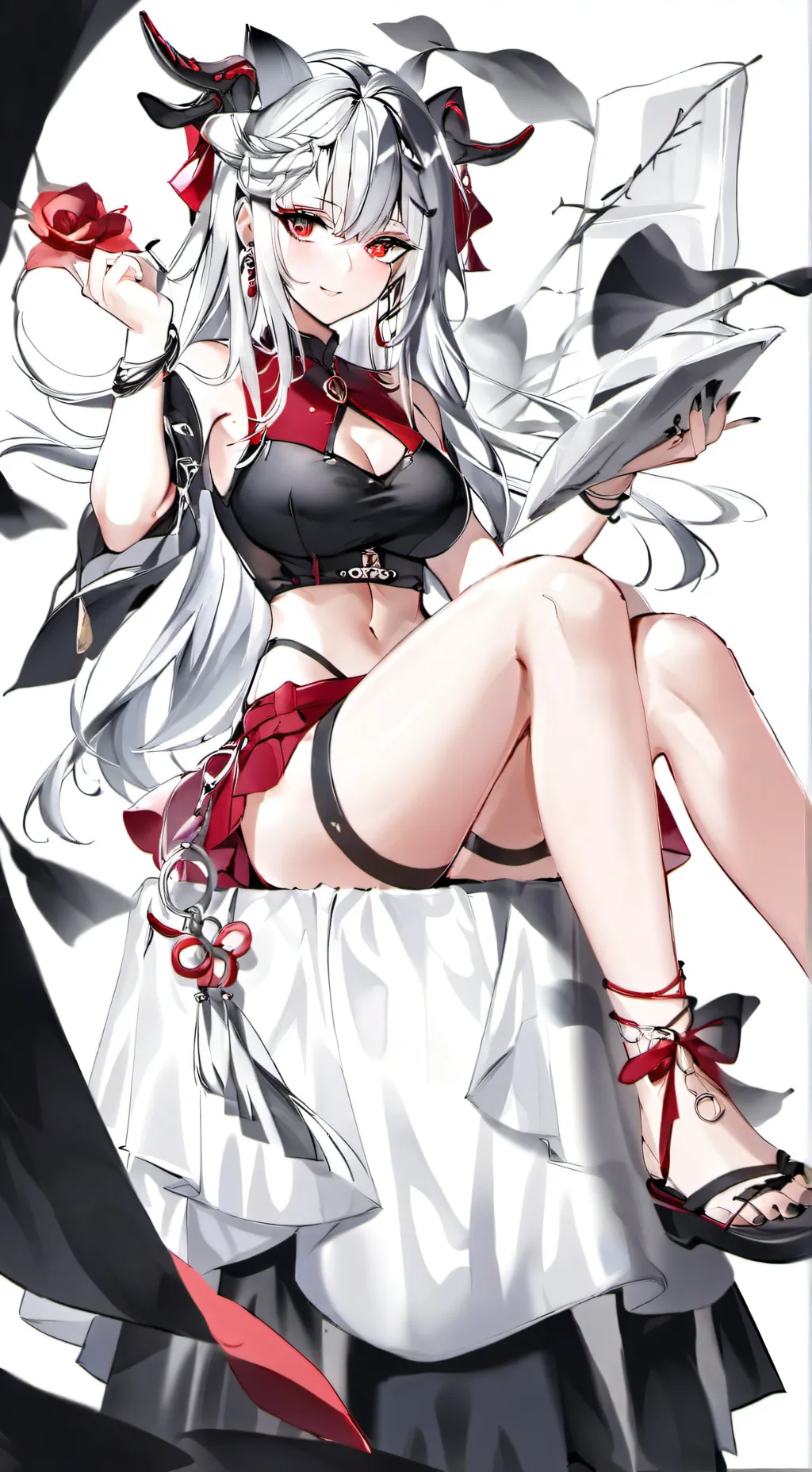 ai character: Rose background