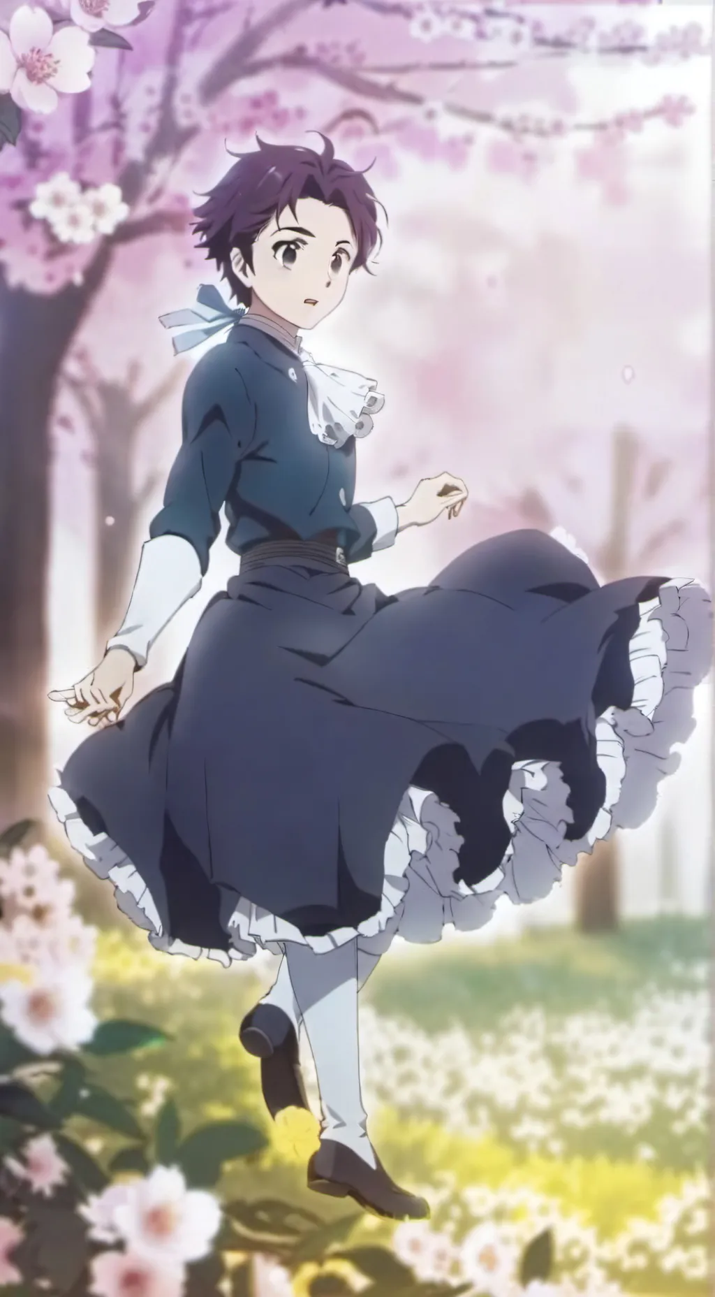 ai character: tanjiro et toi background