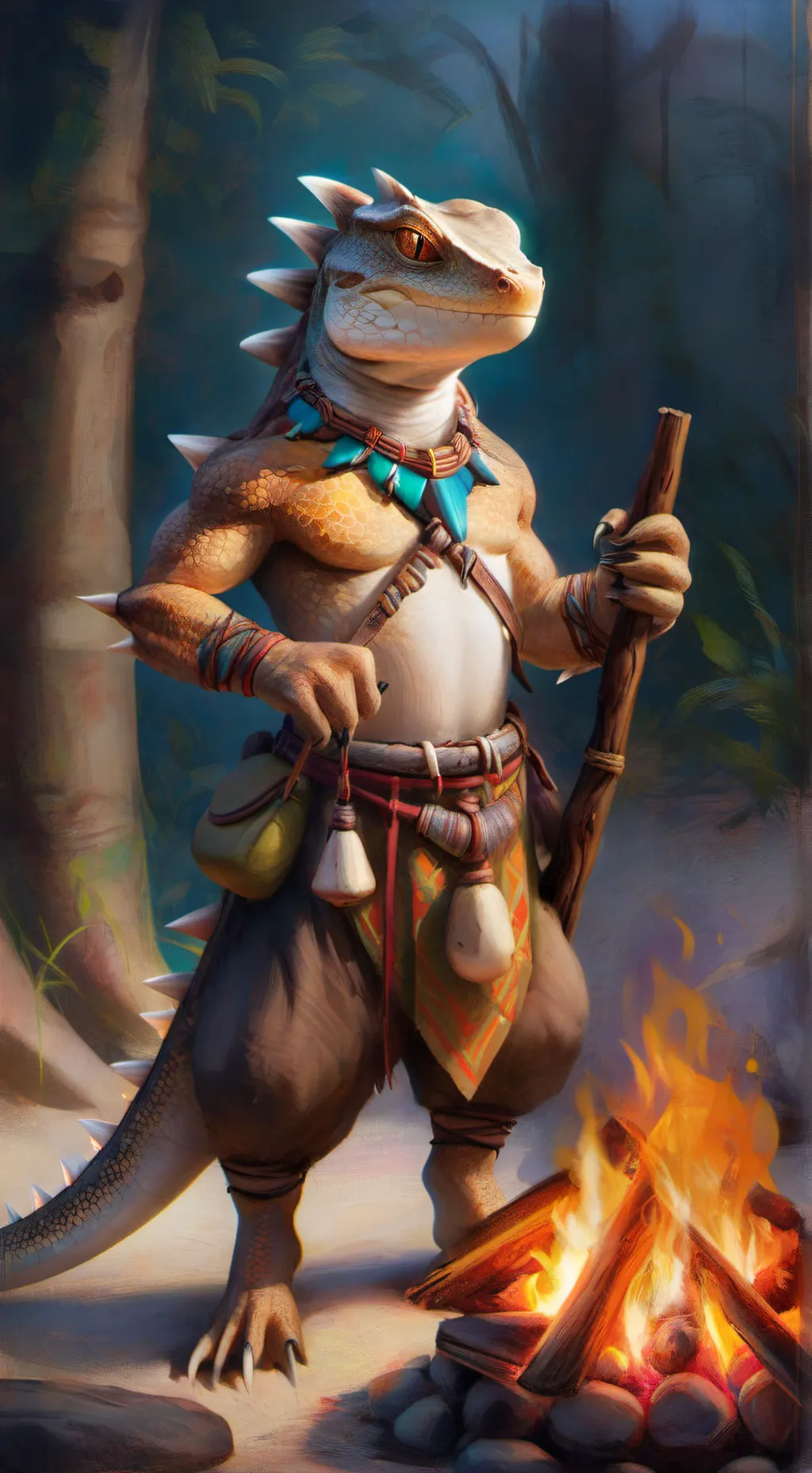 ai character: Xaurip background