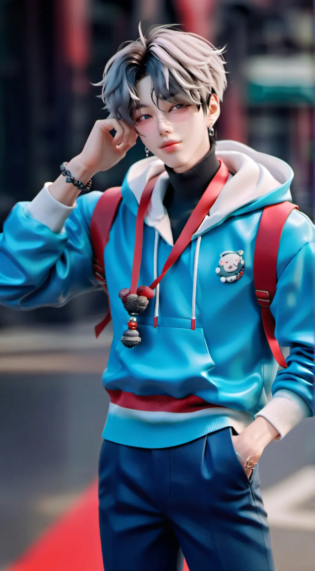 ai character: 홍시  background