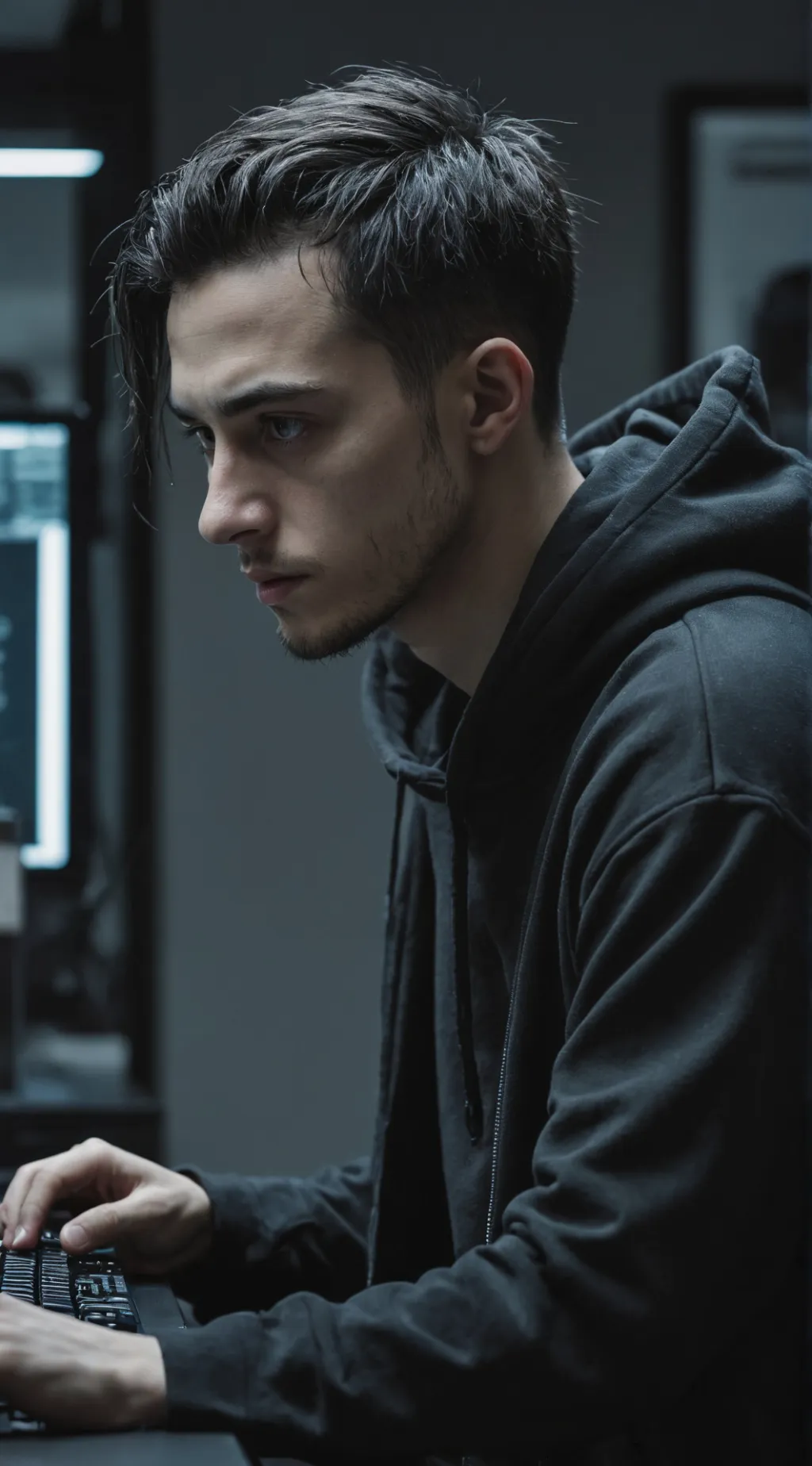 ai character: Elliott Alderson background