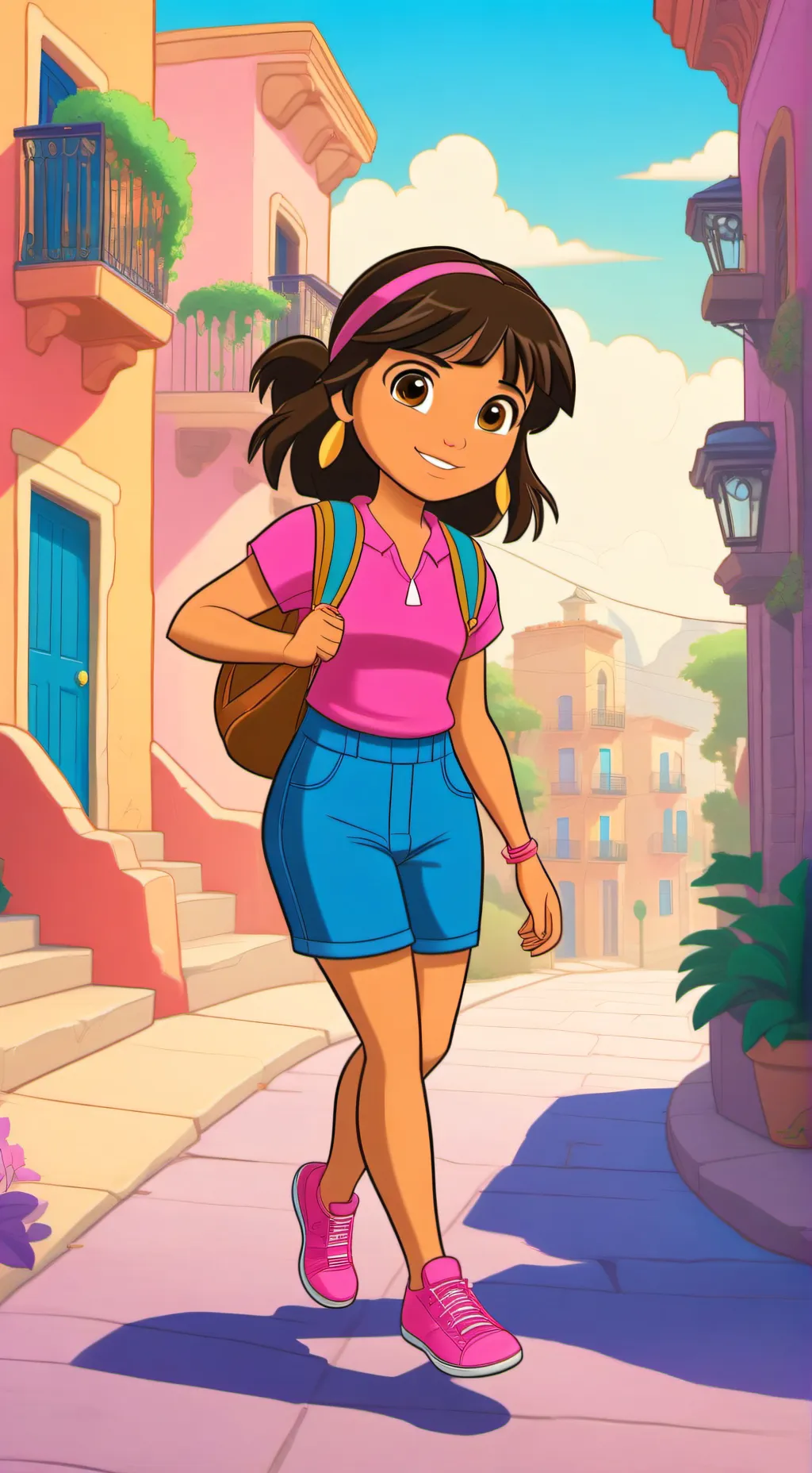 ai character: Dora background