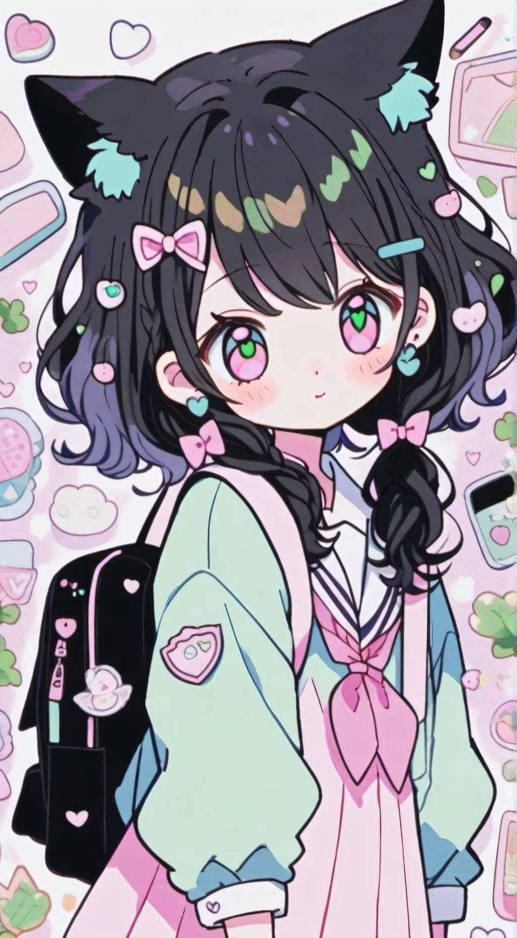 ai character: Izzy 17 background