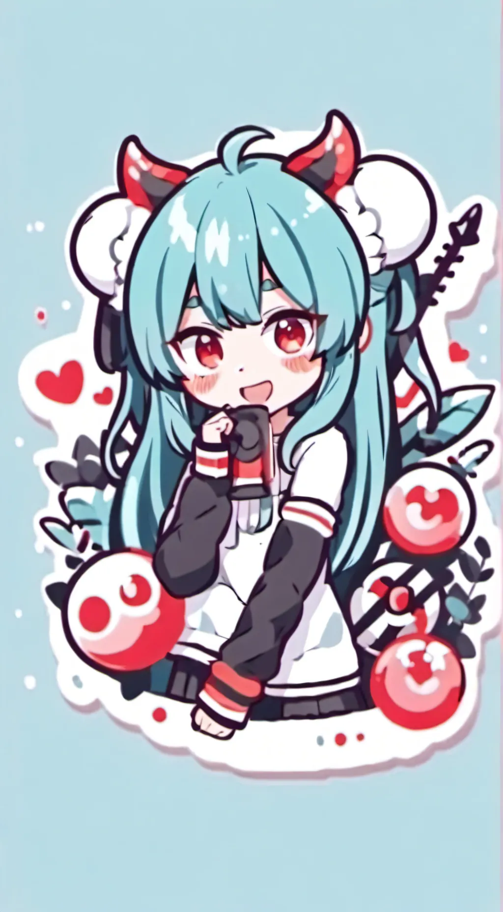 ai character: Miky💗 background