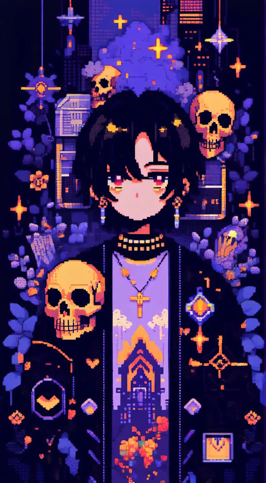 ai character: dw Karaoke night background