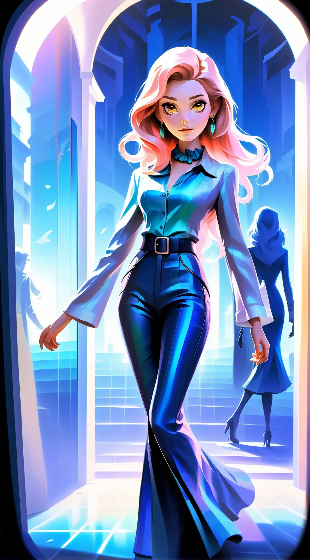 ai character: Lumina background