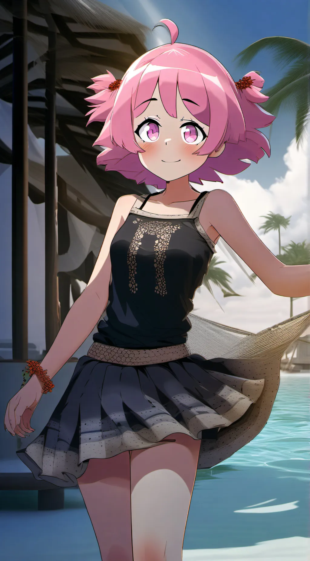 ai character: Kirby(Beach) background