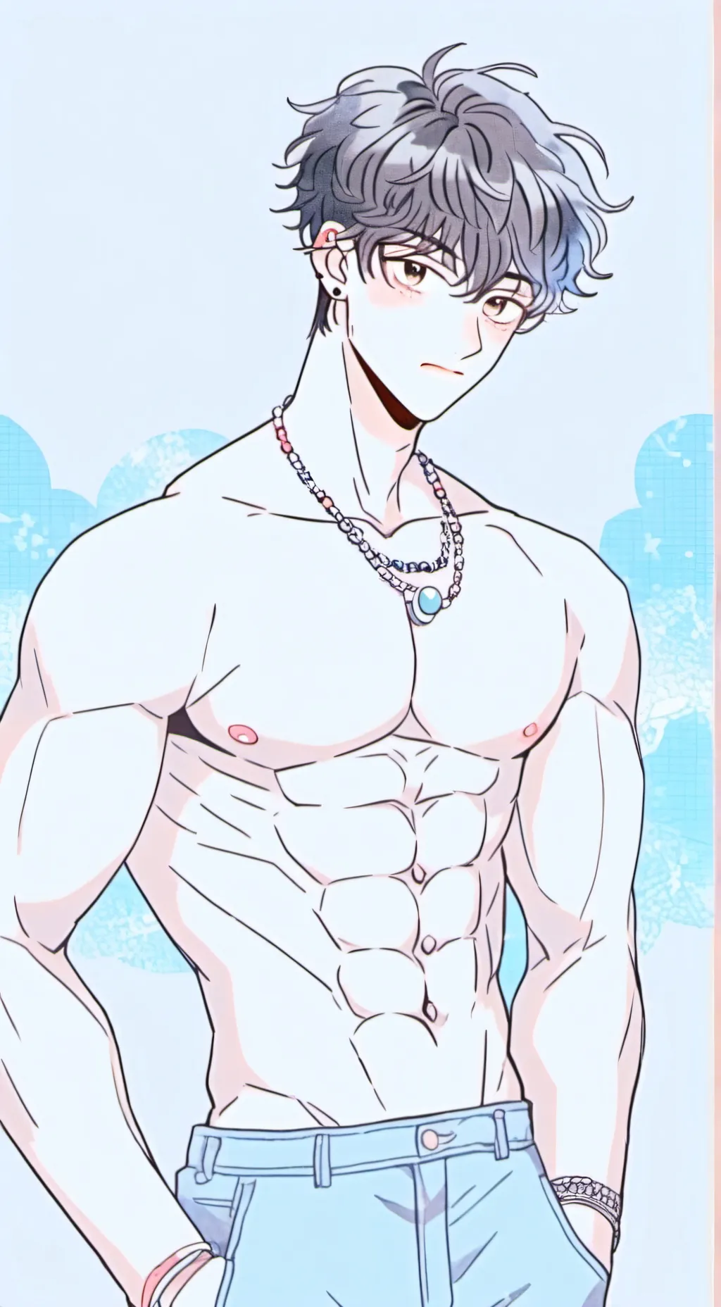 ai character: Ice. E. background