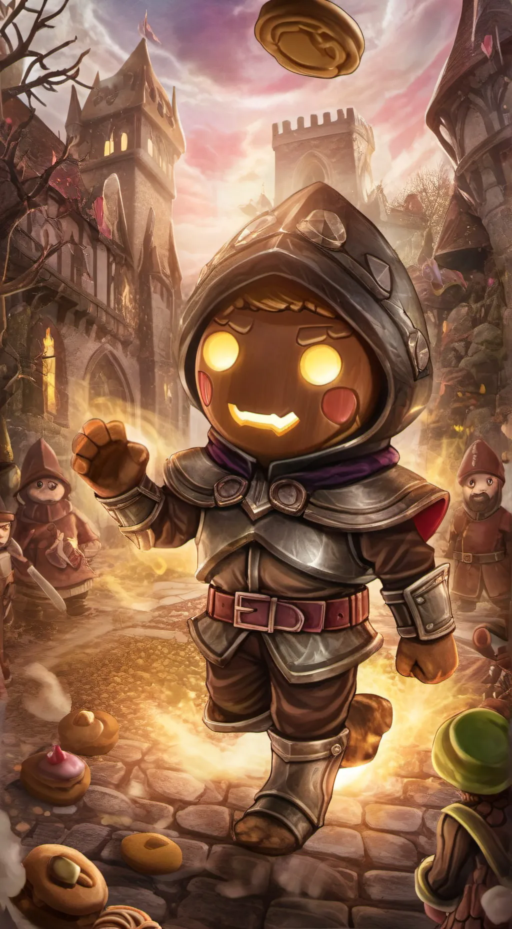 ai character: Ginger brave background