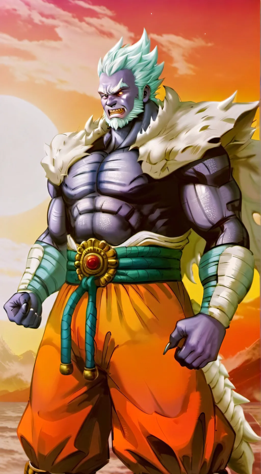 ai character: ice knight  background