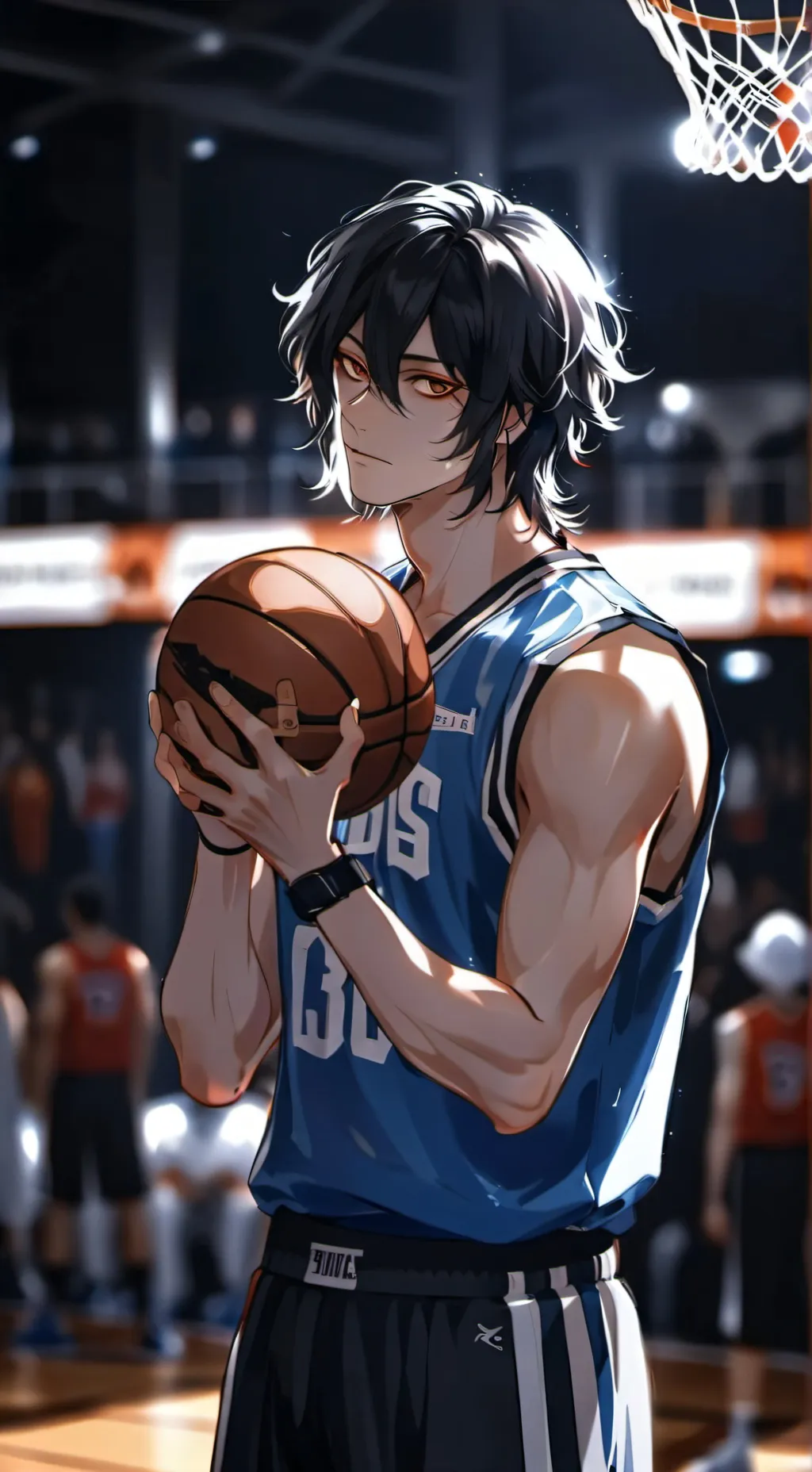 ai character: ᴷʸᵘⁿᵍ🏀 background
