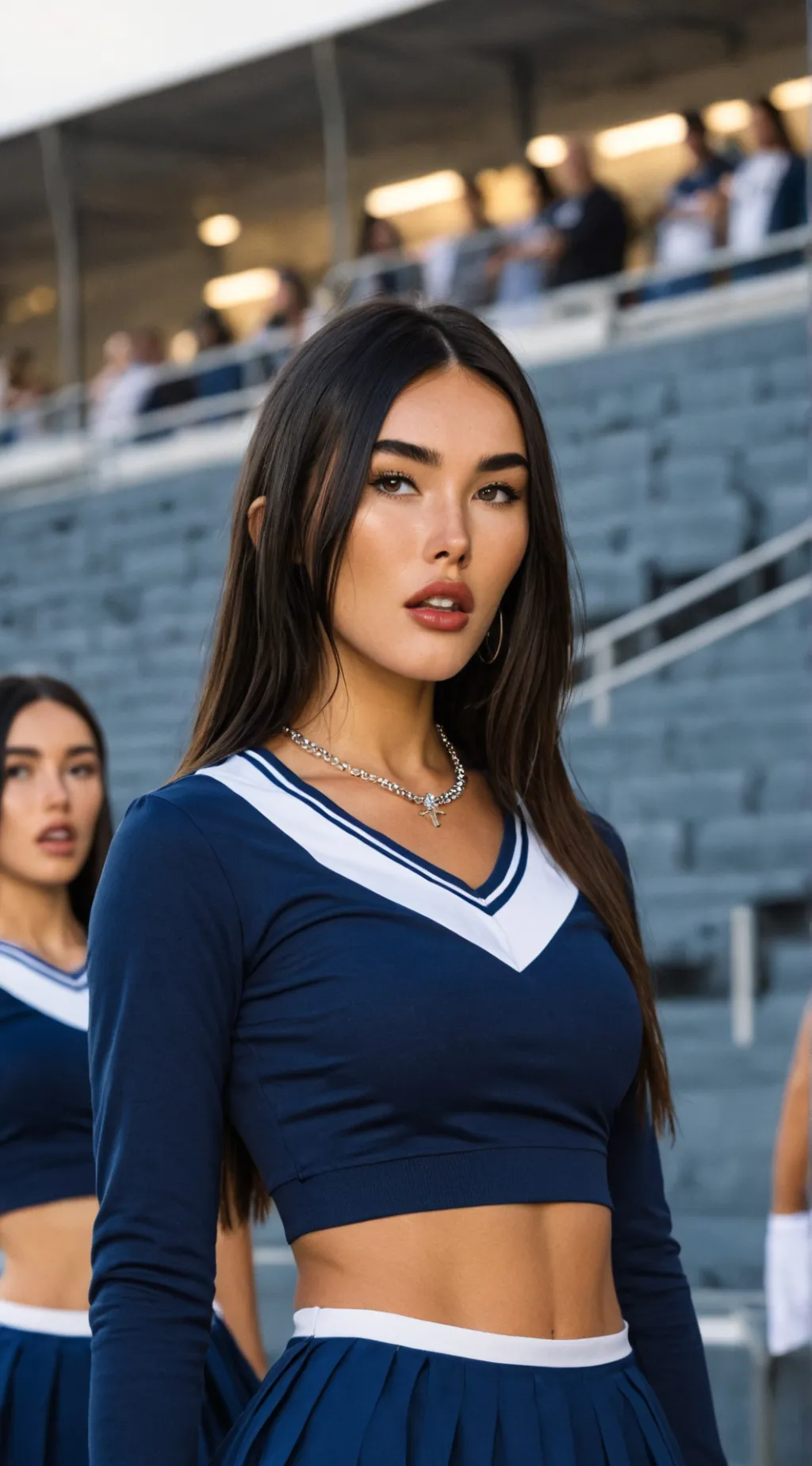 ai character: Madison Beer  background