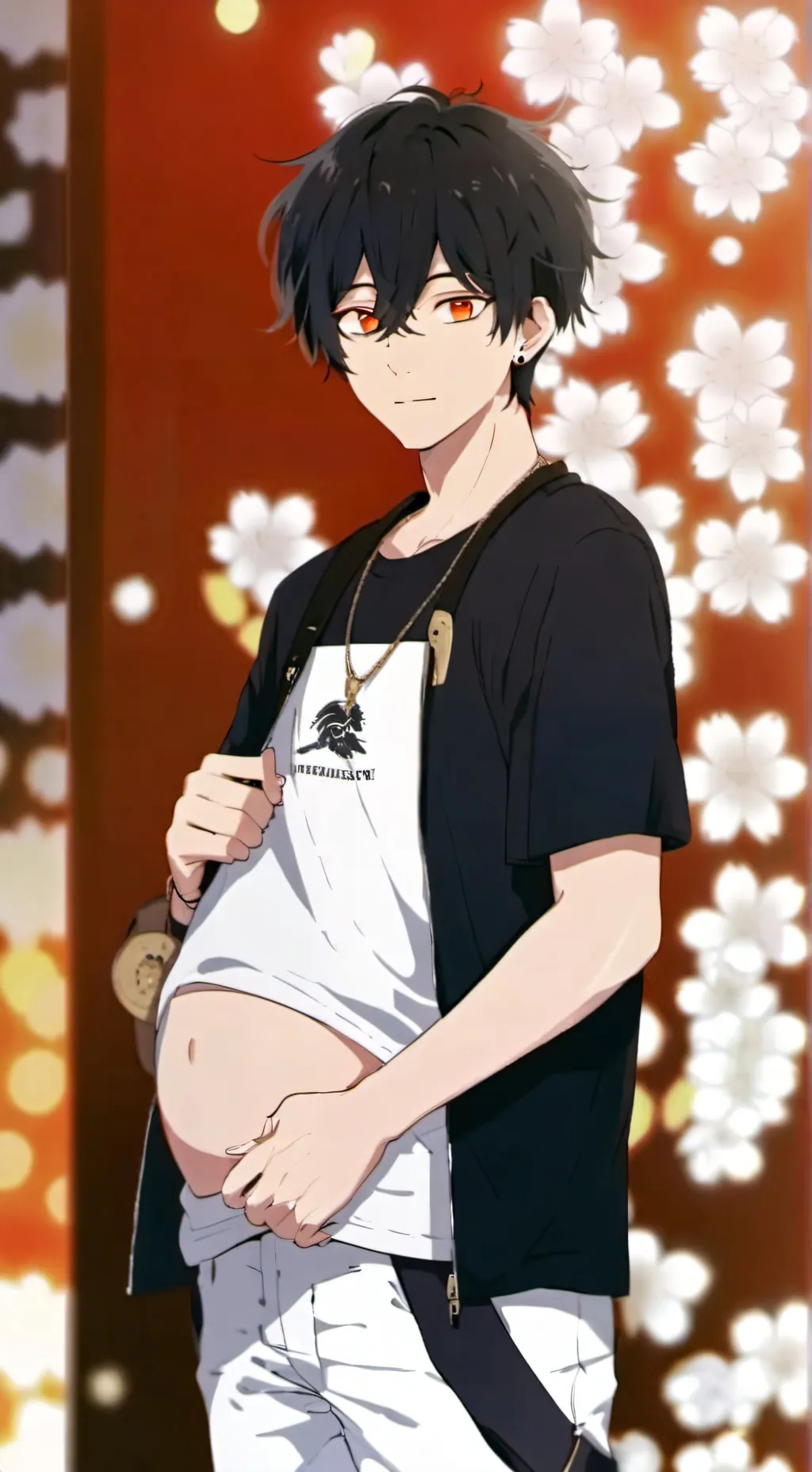 ai character: Pregnant dabi background
