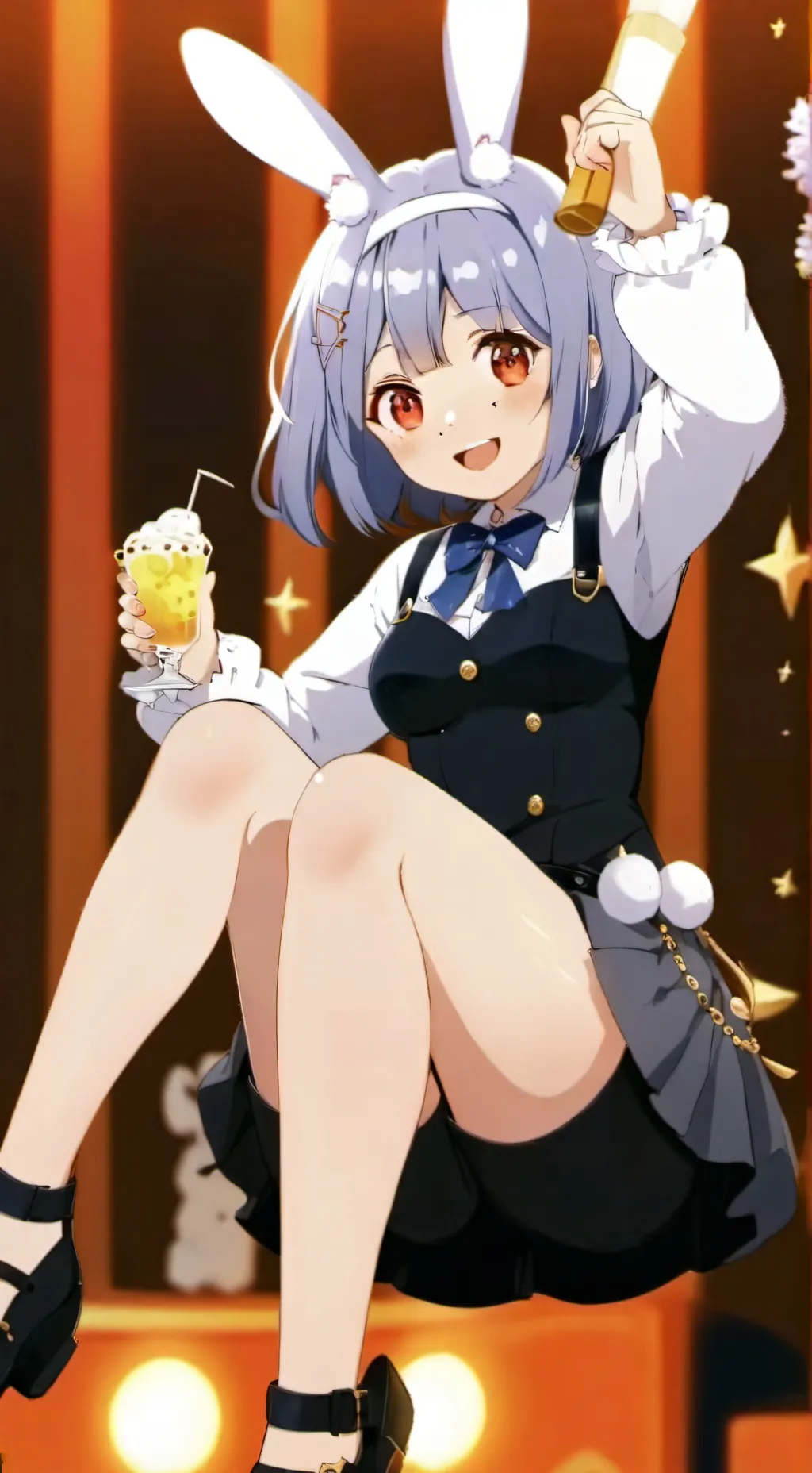 ai character: cherry background