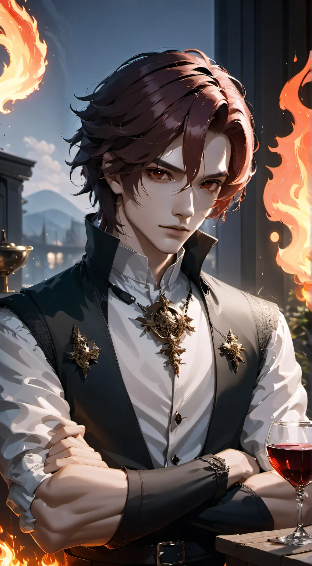 ai character: Leo Forn background