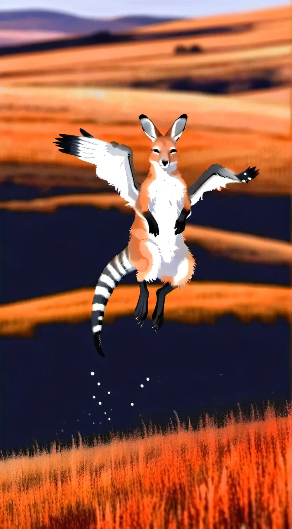ai character: SHRIMPO! background
