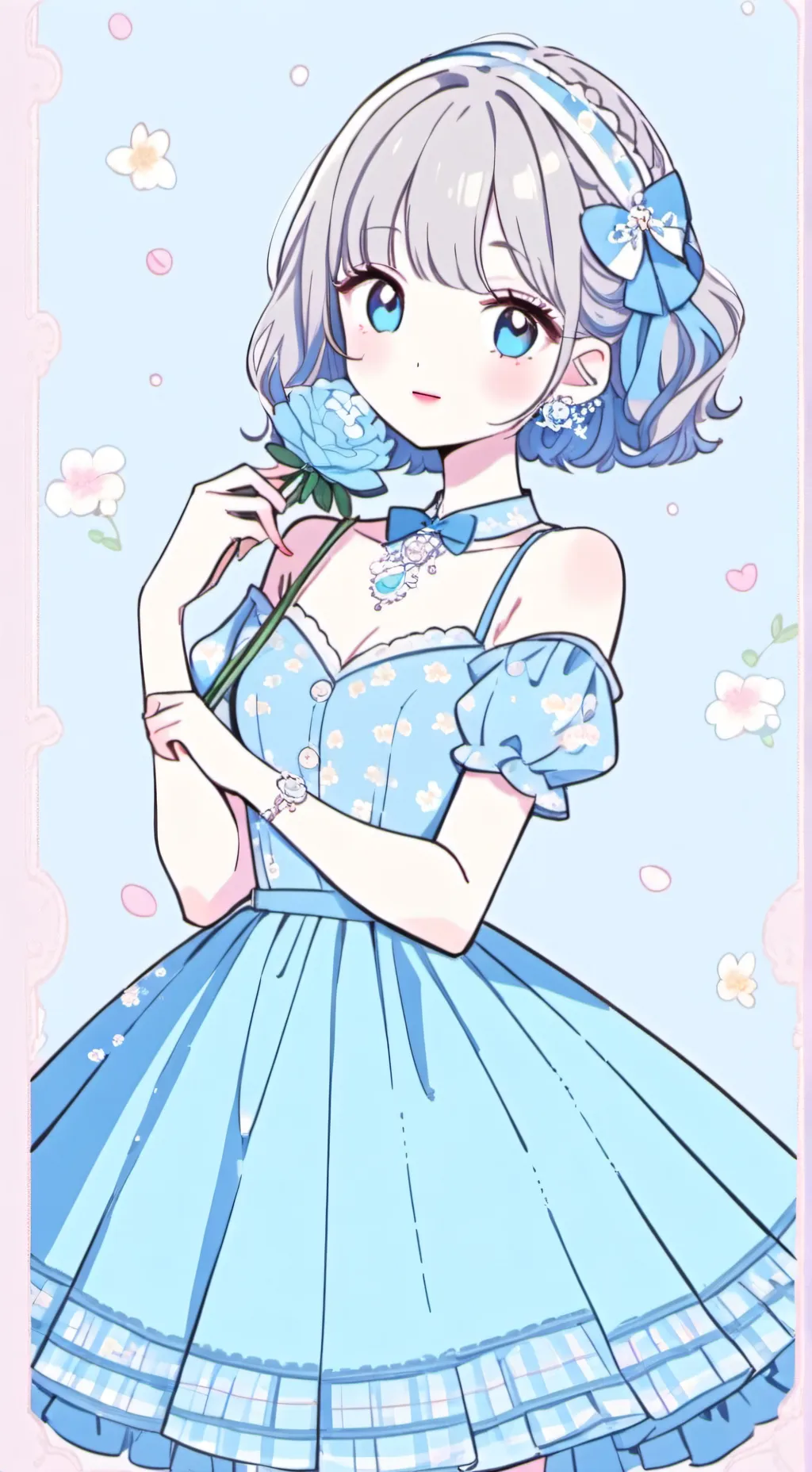 ai character: Mha winter background